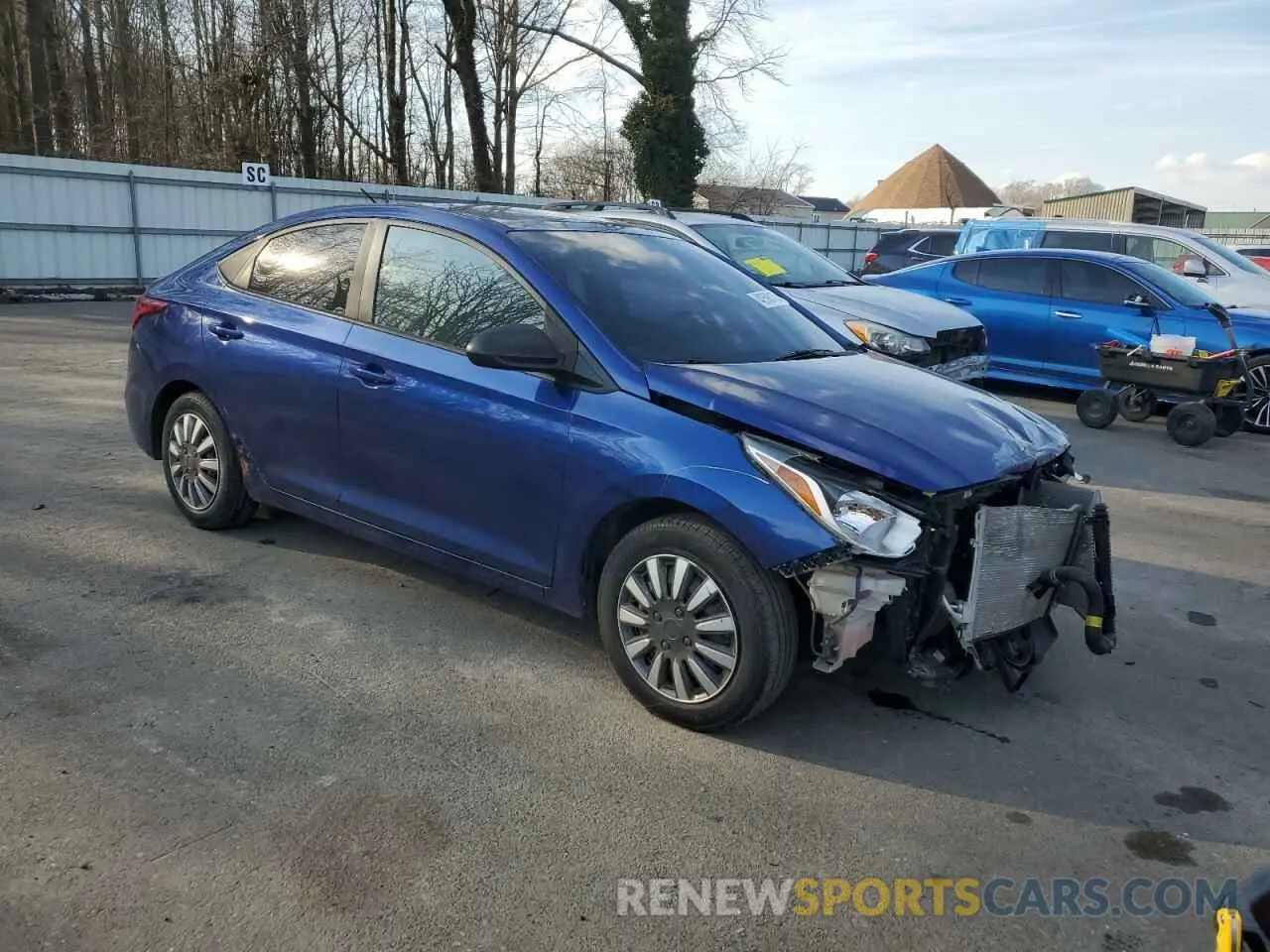 4 Photograph of a damaged car 3KPC24A6XLE119008 HYUNDAI ACCENT 2020
