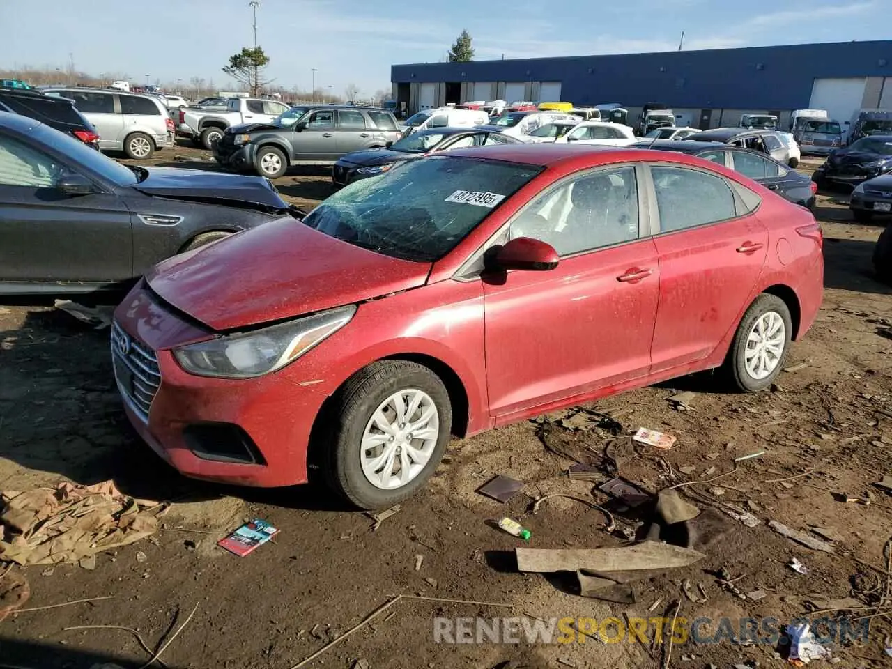 1 Фотография поврежденного автомобиля 3KPC24A60ME128964 HYUNDAI ACCENT 2021