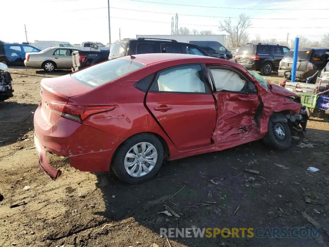 3 Фотография поврежденного автомобиля 3KPC24A60ME128964 HYUNDAI ACCENT 2021