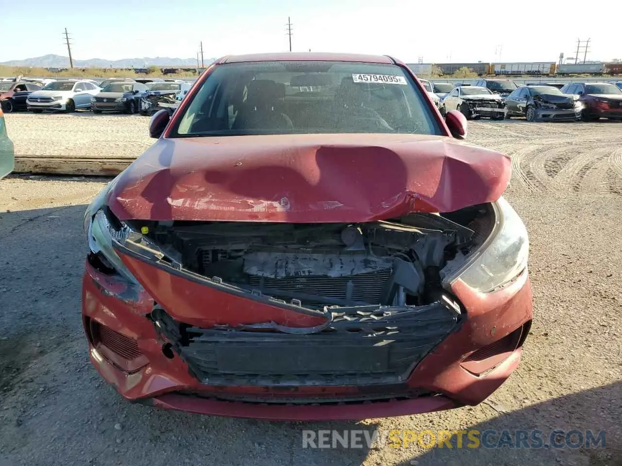 5 Photograph of a damaged car 3KPC24A60ME129659 HYUNDAI ACCENT 2021