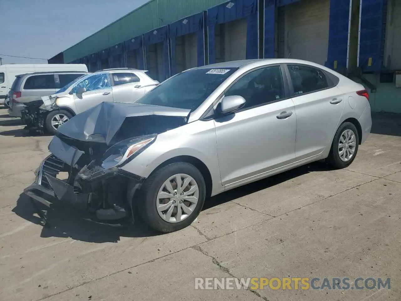 1 Photograph of a damaged car 3KPC24A61ME144185 HYUNDAI ACCENT 2021