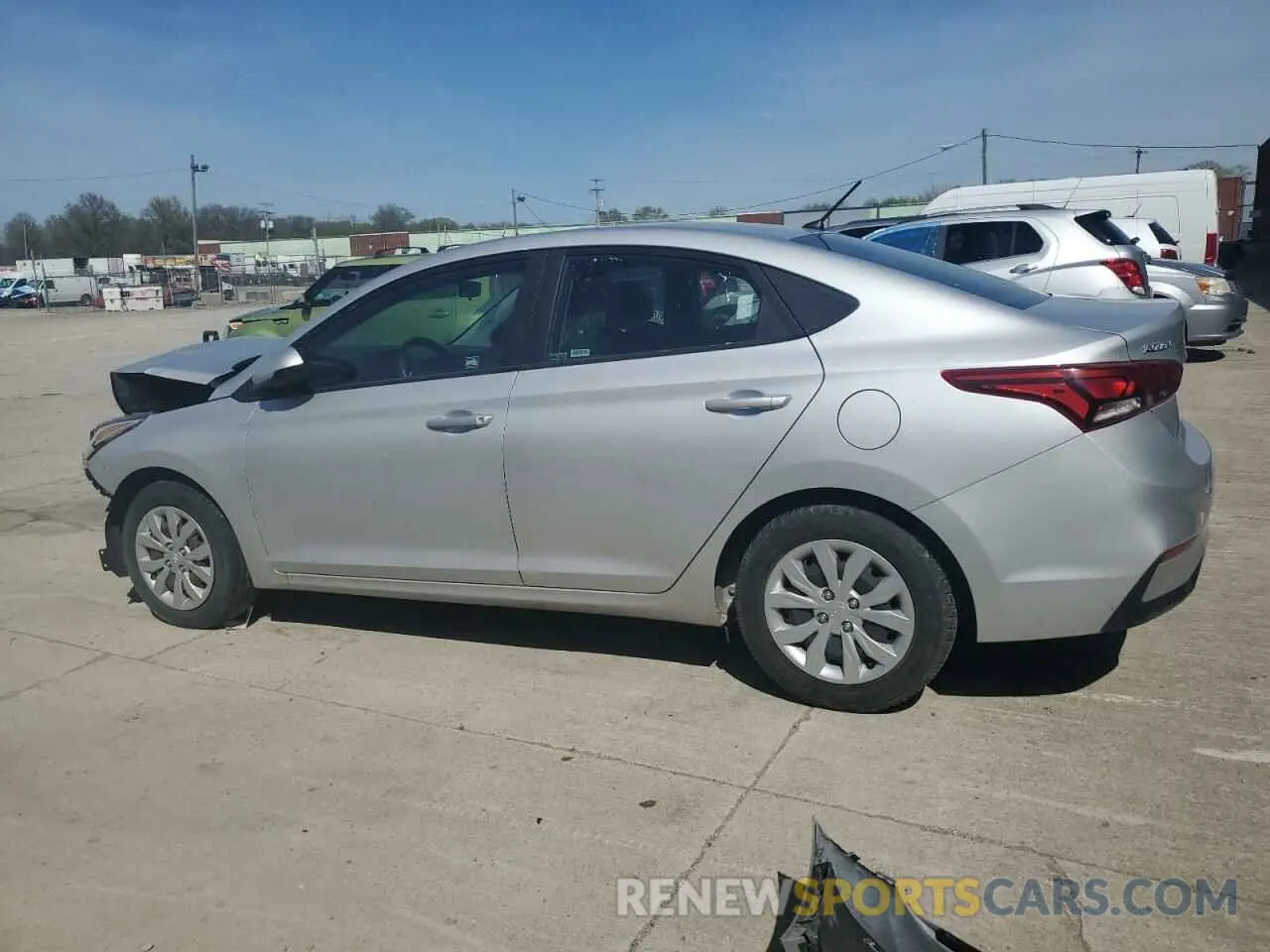 2 Photograph of a damaged car 3KPC24A61ME144185 HYUNDAI ACCENT 2021