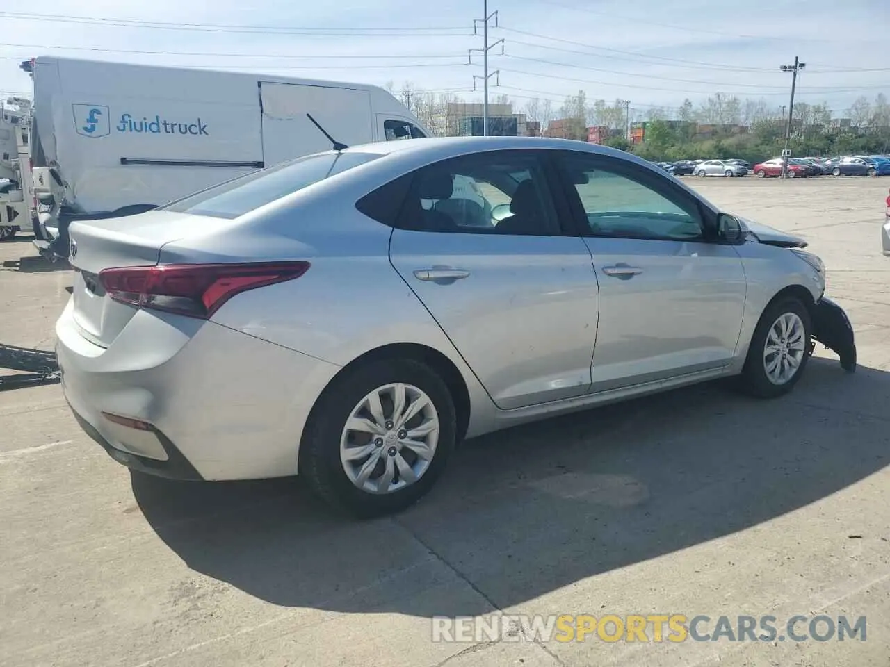 3 Photograph of a damaged car 3KPC24A61ME144185 HYUNDAI ACCENT 2021