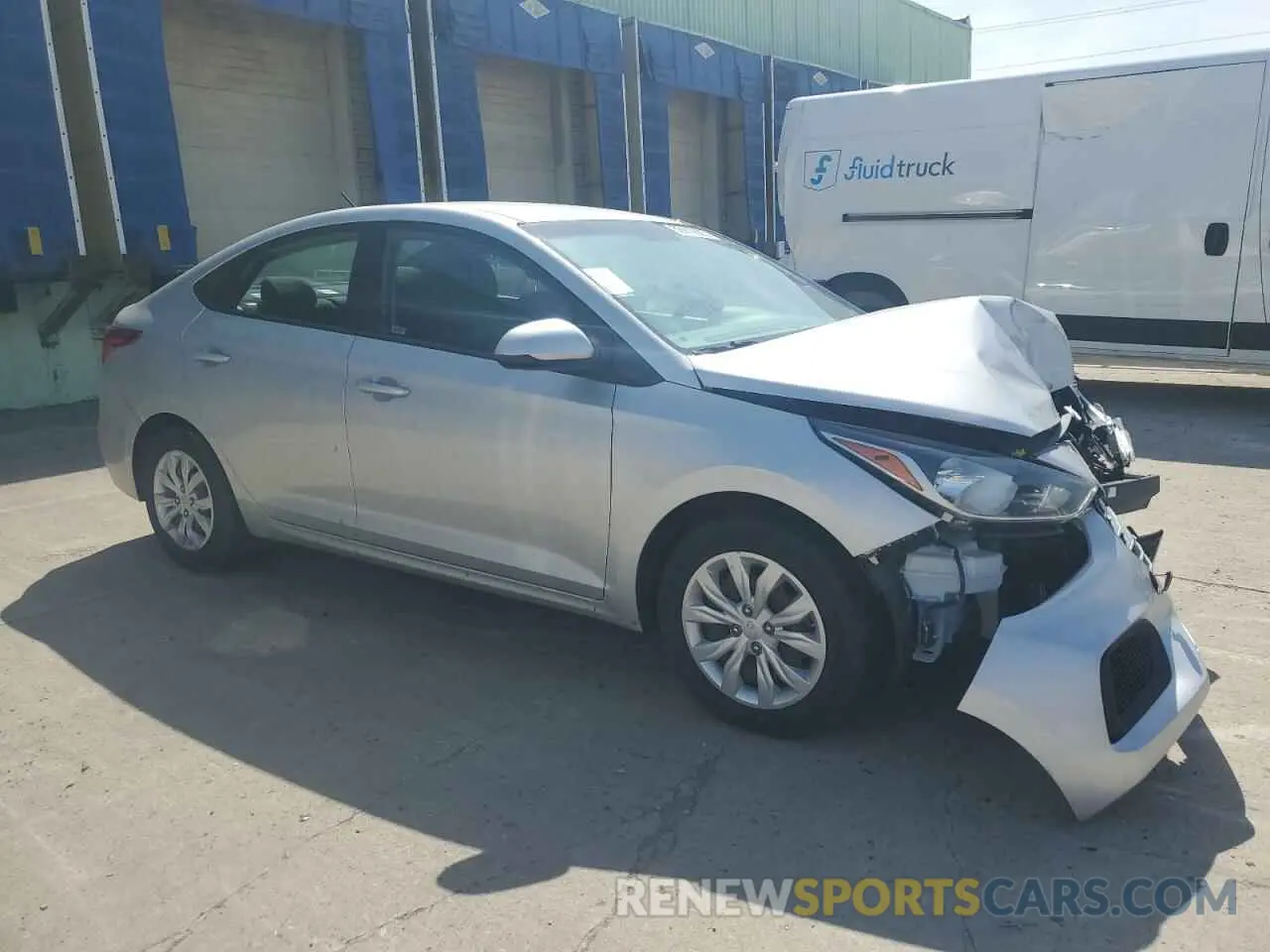 4 Photograph of a damaged car 3KPC24A61ME144185 HYUNDAI ACCENT 2021