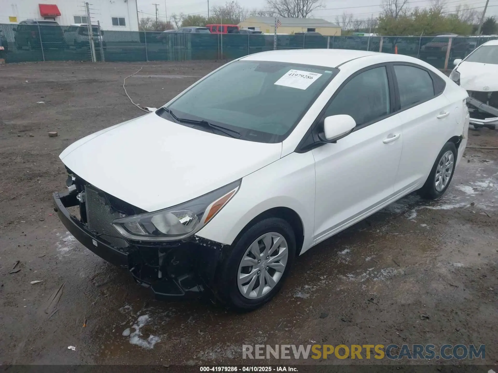 2 Photograph of a damaged car 3KPC24A62ME150643 HYUNDAI ACCENT 2021
