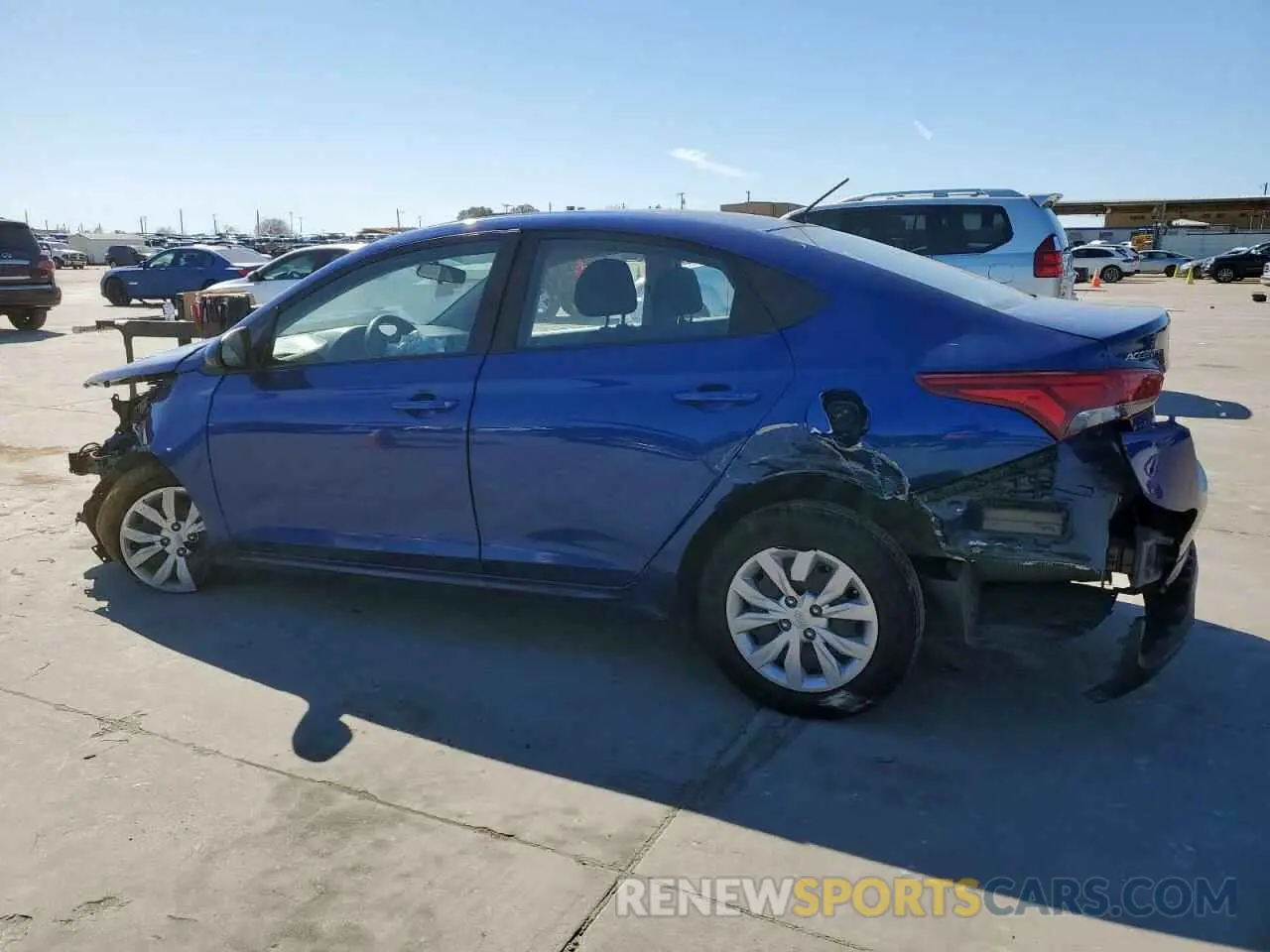 2 Photograph of a damaged car 3KPC24A64ME129115 HYUNDAI ACCENT 2021