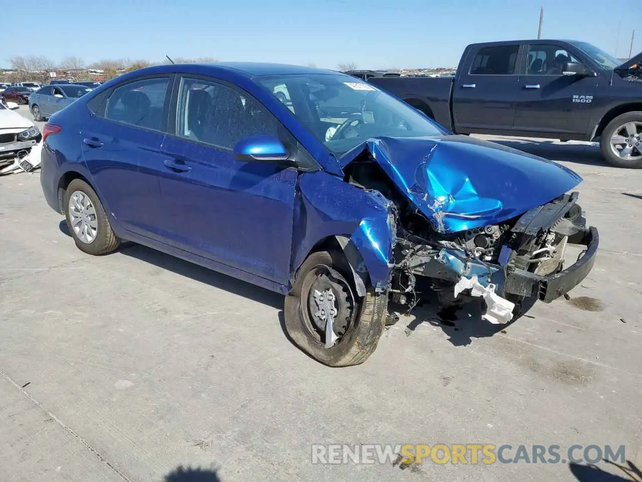 4 Photograph of a damaged car 3KPC24A64ME129115 HYUNDAI ACCENT 2021