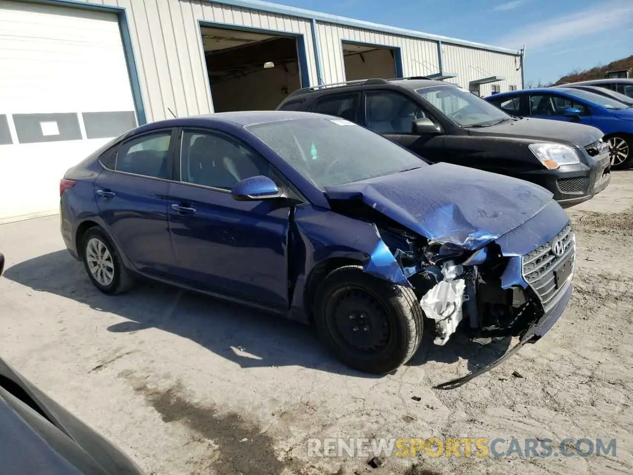 4 Photograph of a damaged car 3KPC24A65ME132265 HYUNDAI ACCENT 2021