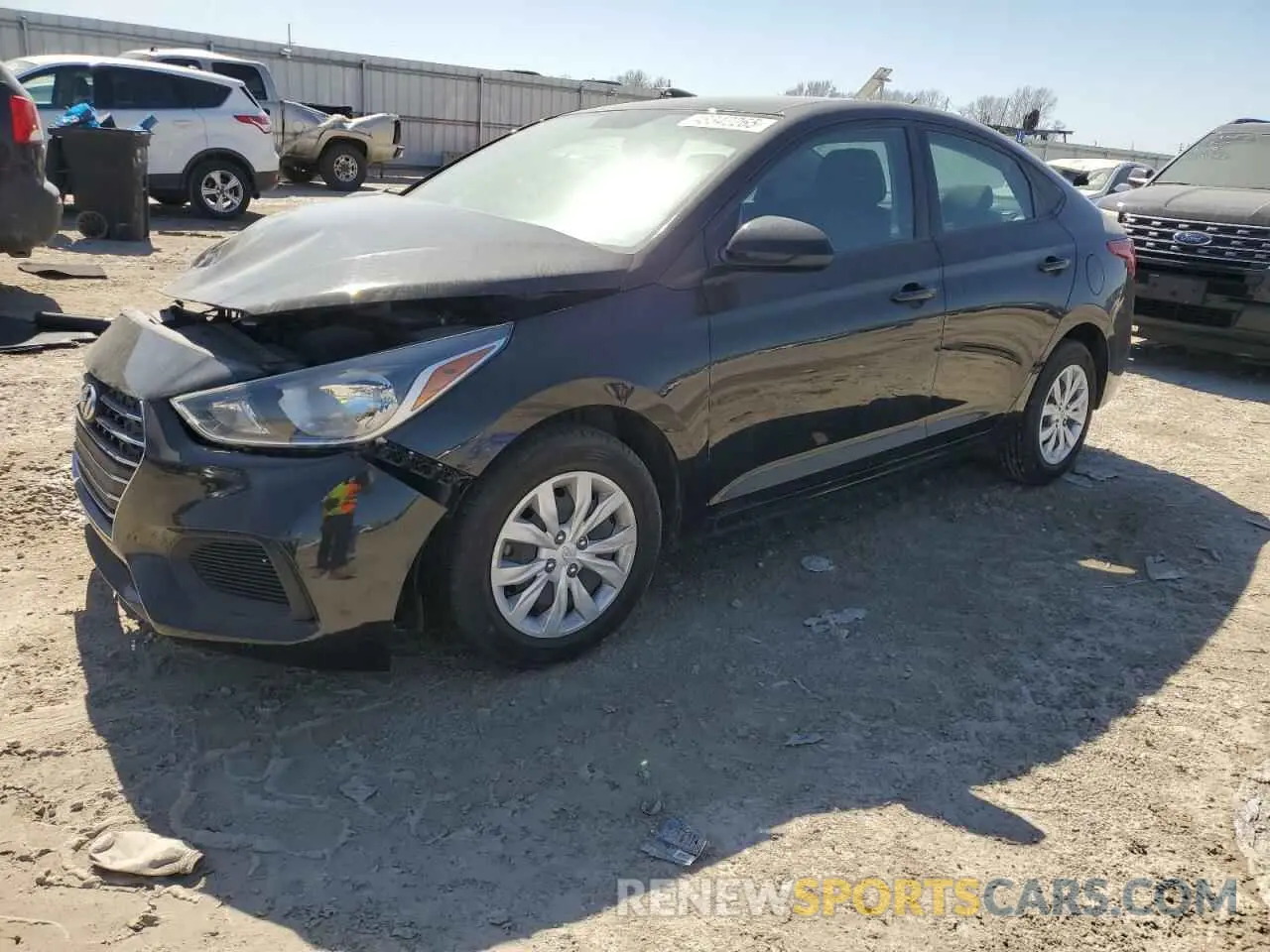 1 Photograph of a damaged car 3KPC24A65ME132671 HYUNDAI ACCENT 2021