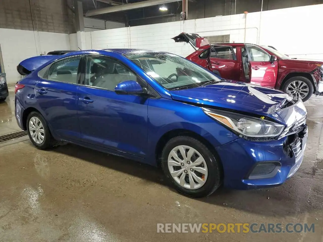 4 Photograph of a damaged car 3KPC24A65ME147428 HYUNDAI ACCENT 2021