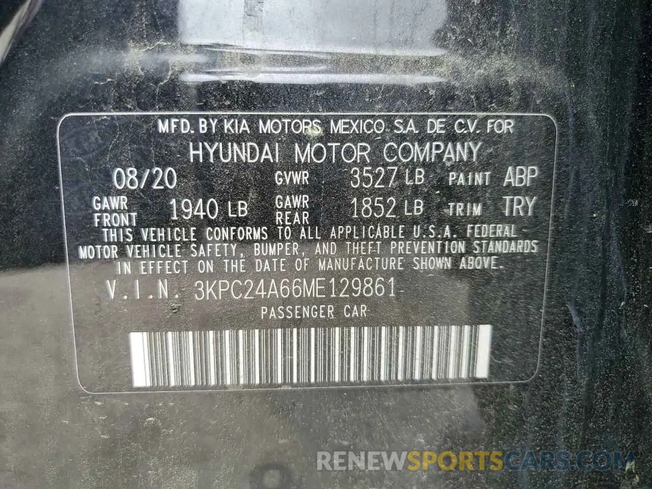15 Photograph of a damaged car 3KPC24A66ME129861 HYUNDAI ACCENT 2021