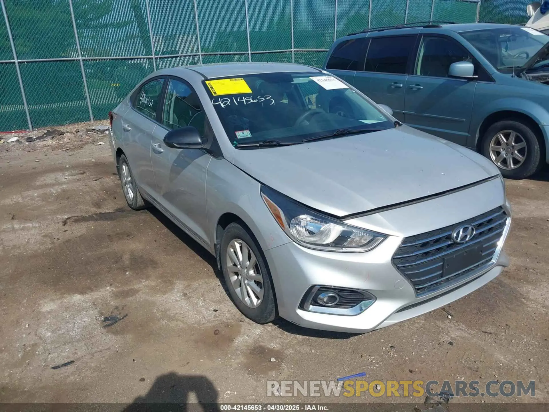 1 Photograph of a damaged car 3KPC24A66ME136728 HYUNDAI ACCENT 2021
