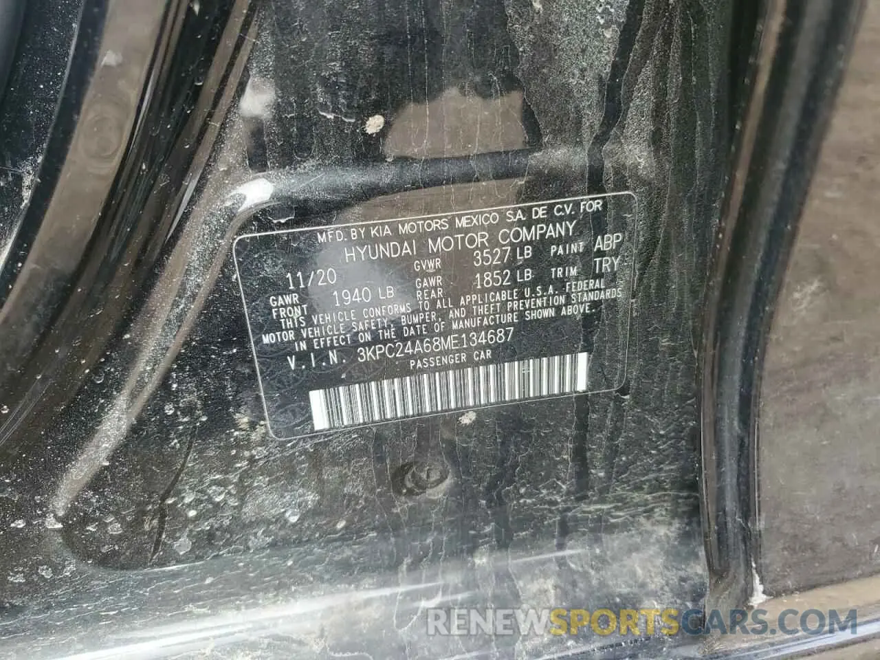 12 Photograph of a damaged car 3KPC24A68ME134687 HYUNDAI ACCENT 2021