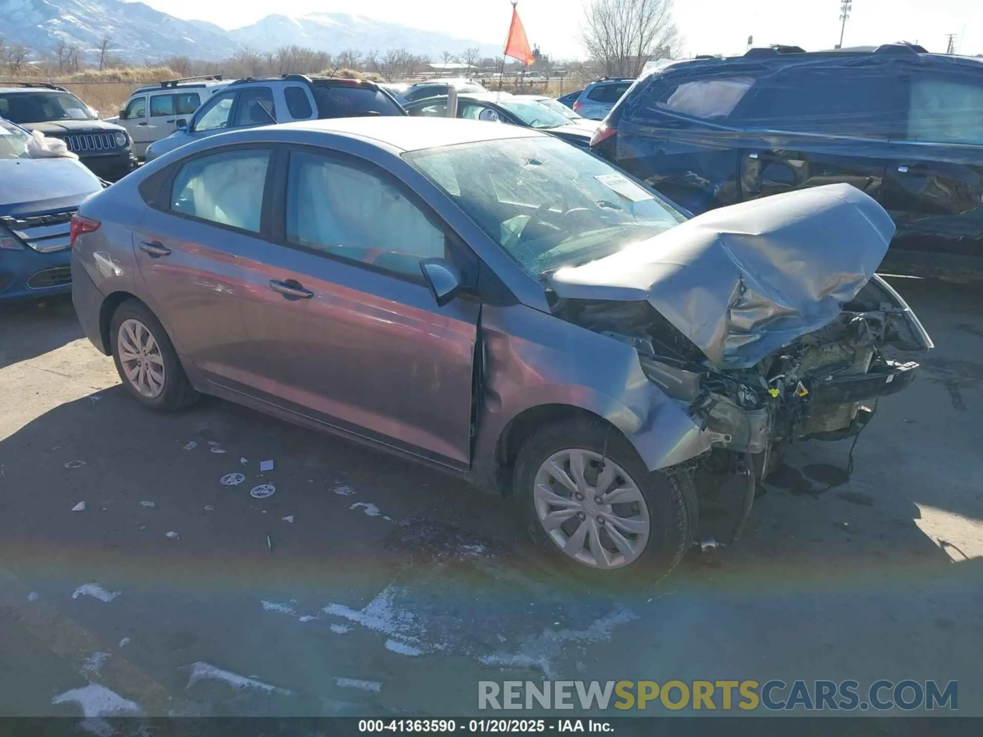 1 Photograph of a damaged car 3KPC24A68ME146936 HYUNDAI ACCENT 2021