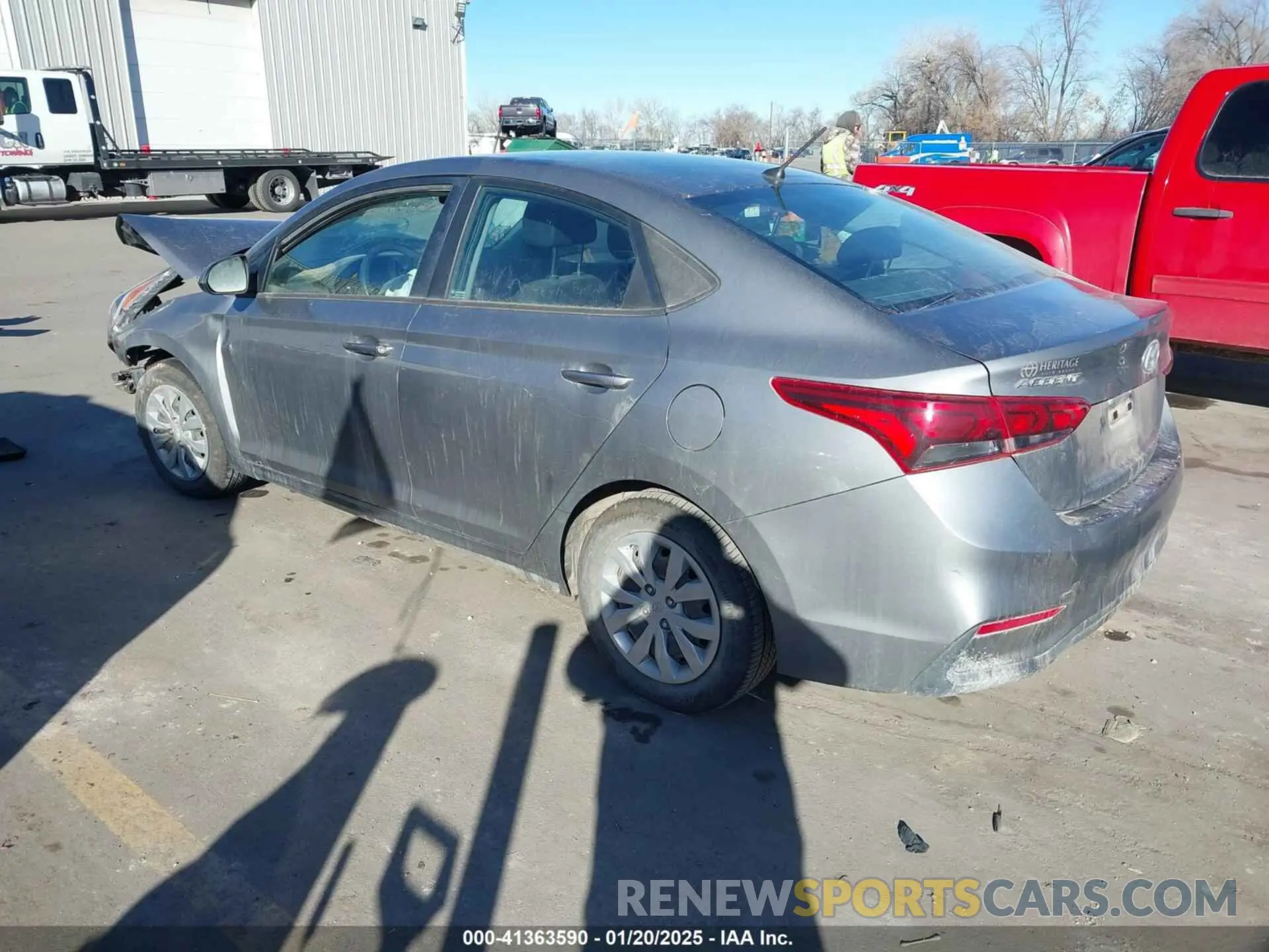 3 Photograph of a damaged car 3KPC24A68ME146936 HYUNDAI ACCENT 2021
