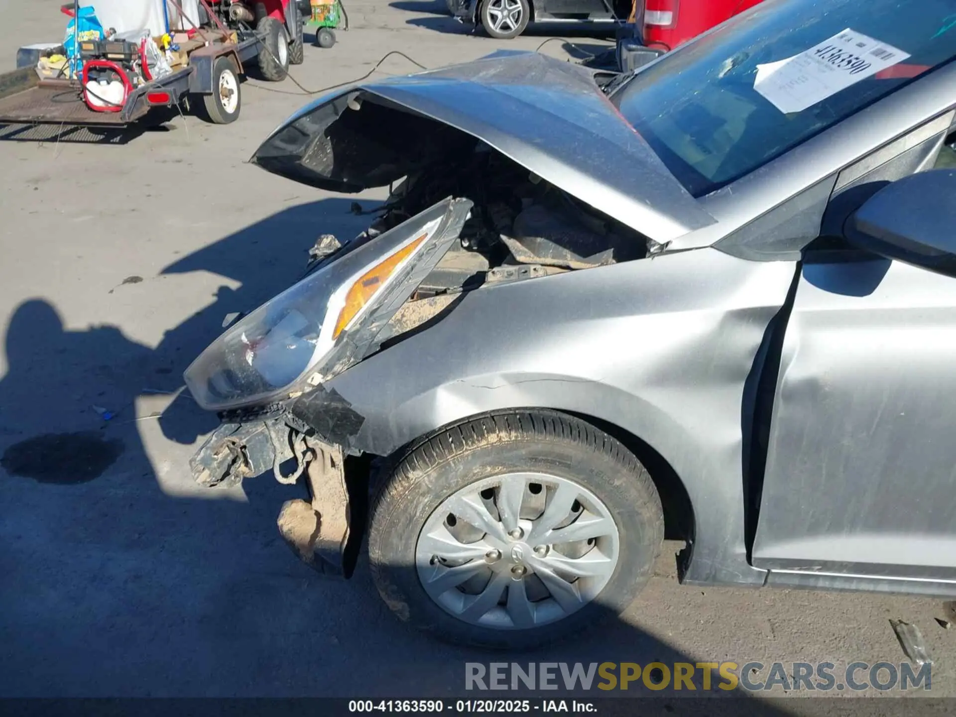 6 Photograph of a damaged car 3KPC24A68ME146936 HYUNDAI ACCENT 2021