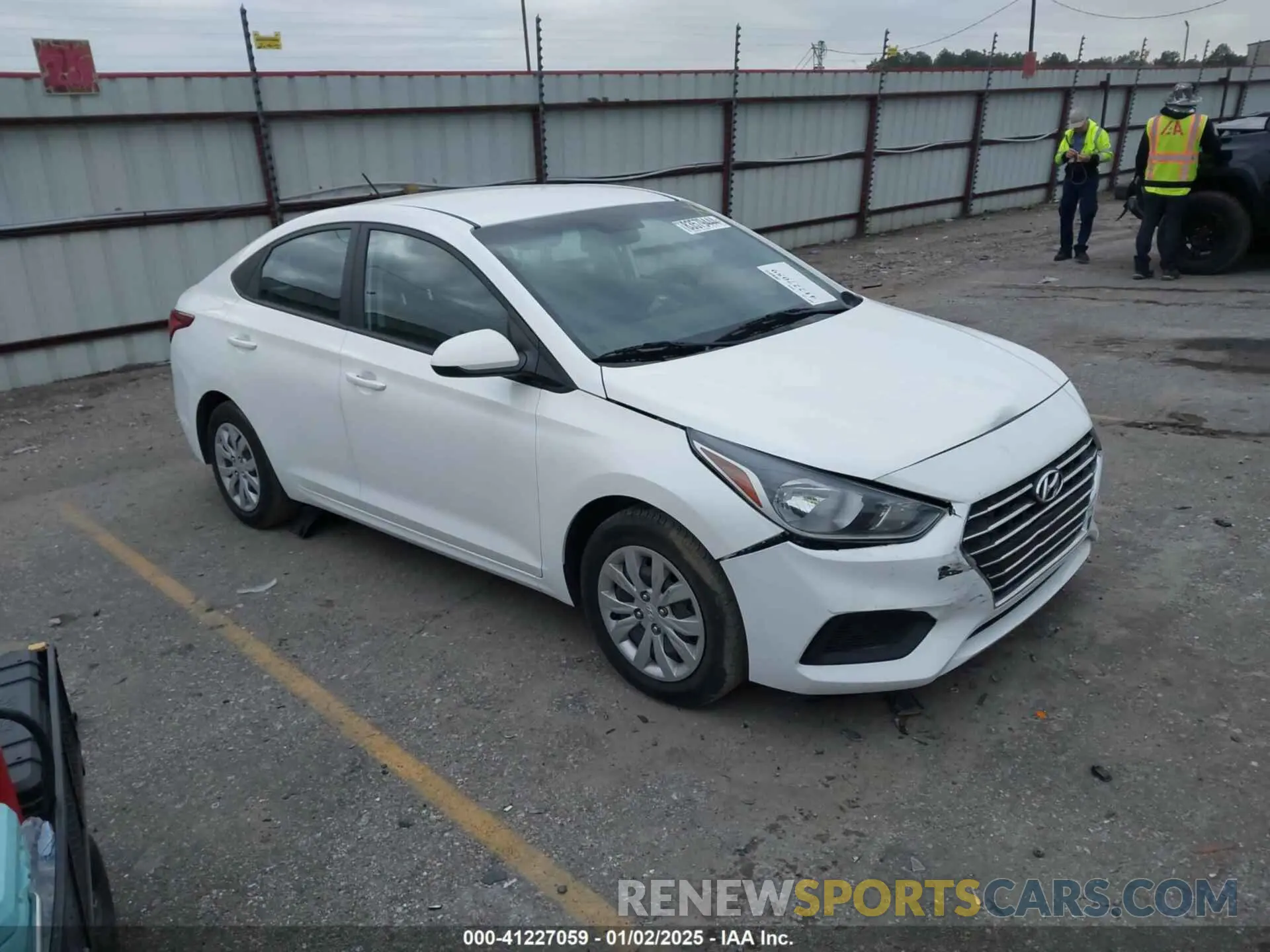 1 Photograph of a damaged car 3KPC24A69ME130602 HYUNDAI ACCENT 2021