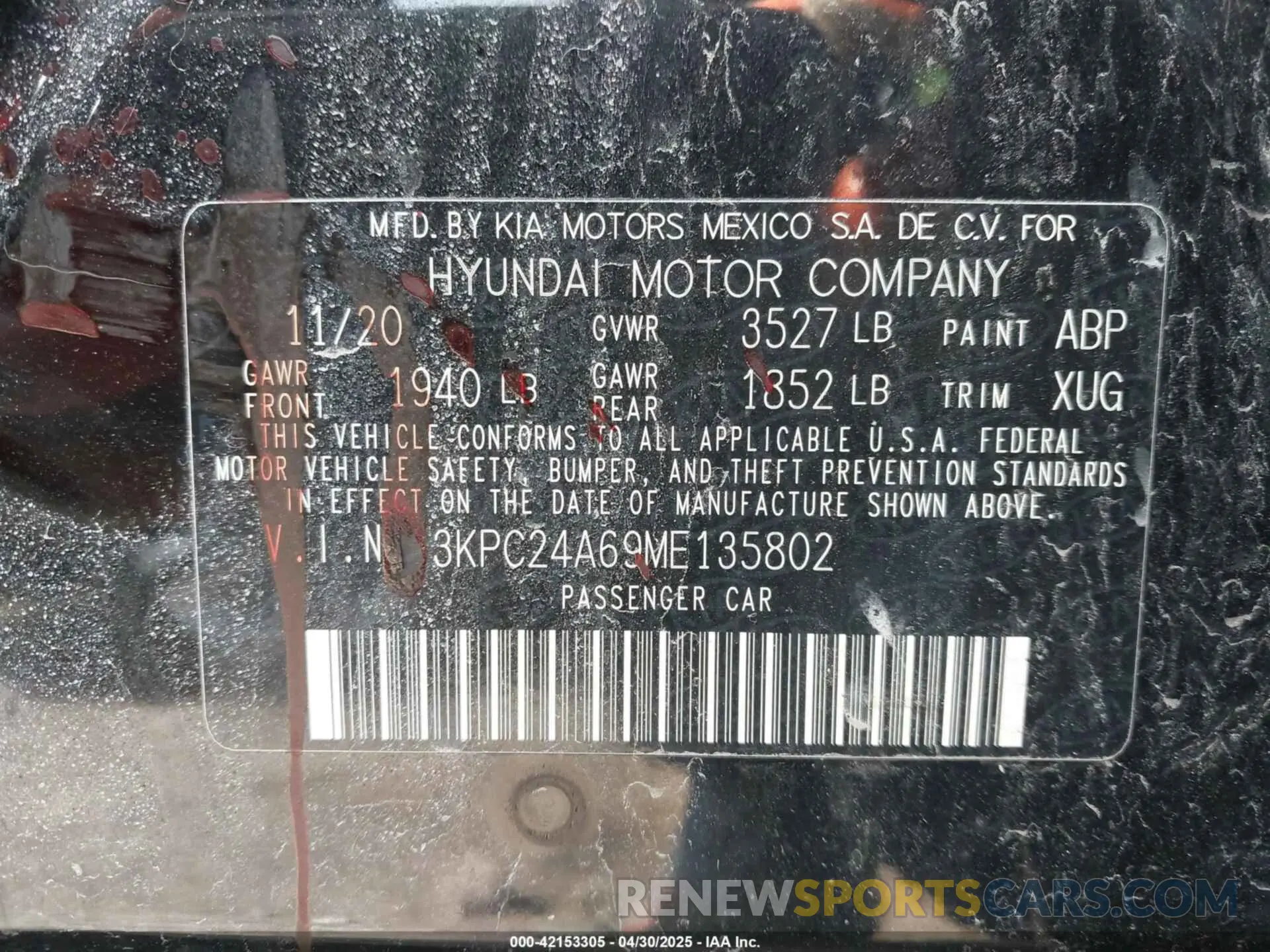 9 Фотография поврежденного автомобиля 3KPC24A69ME135802 HYUNDAI ACCENT 2021