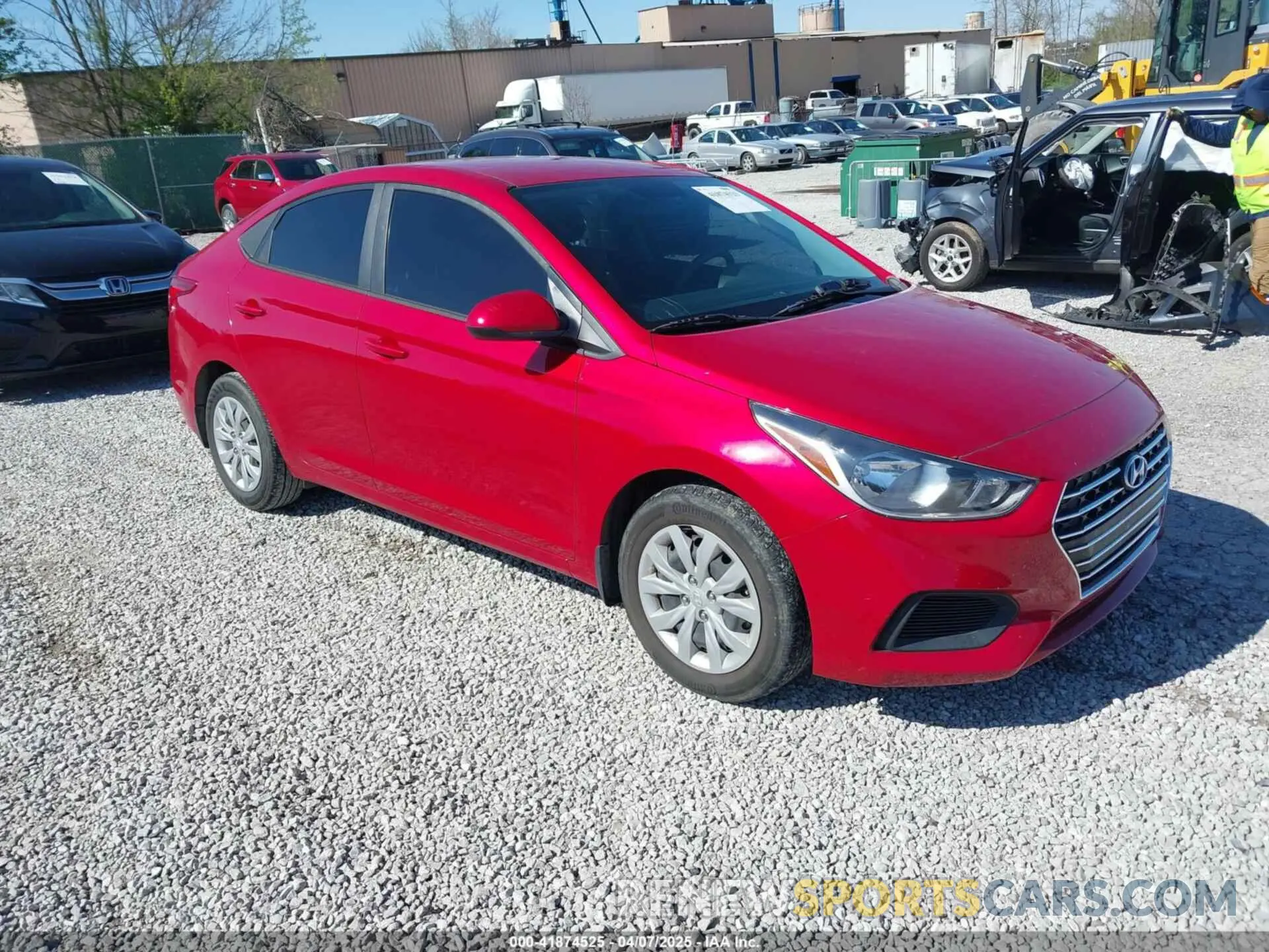 1 Photograph of a damaged car 3KPC24A69ME140546 HYUNDAI ACCENT 2021