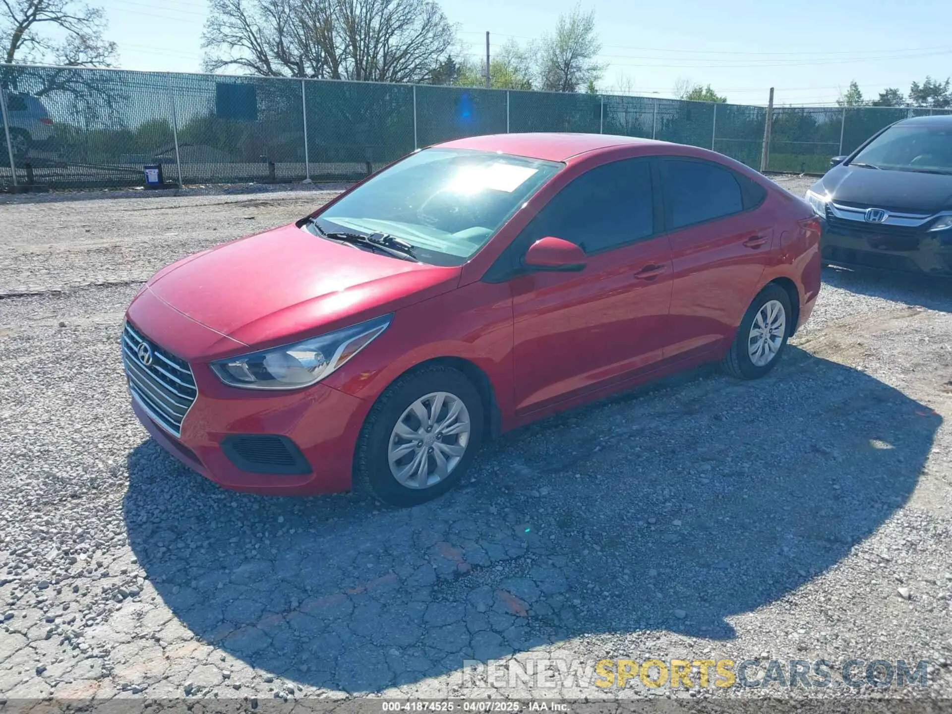 2 Photograph of a damaged car 3KPC24A69ME140546 HYUNDAI ACCENT 2021