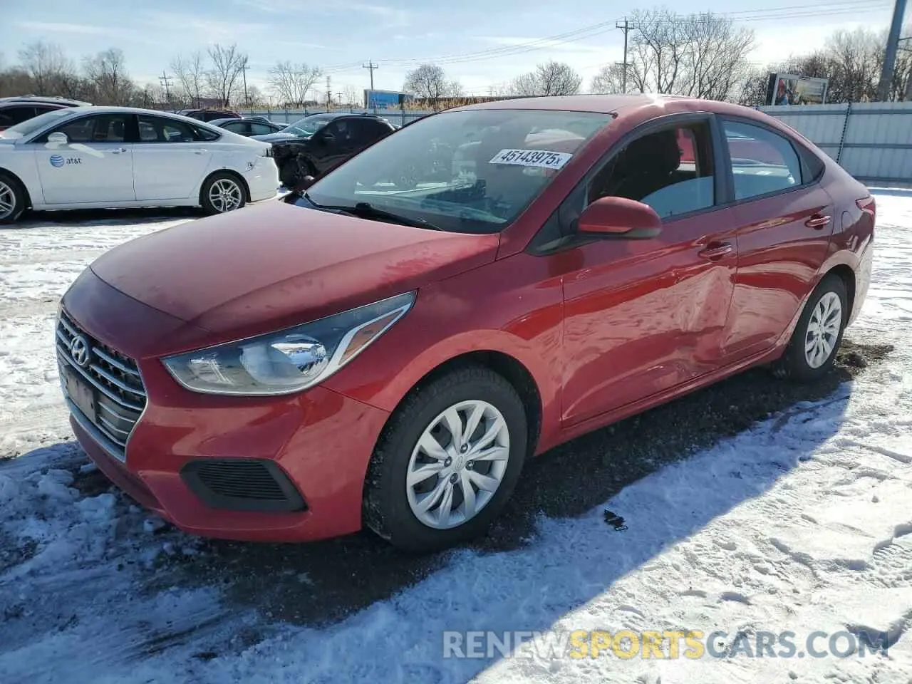 1 Photograph of a damaged car 3KPC24A69ME144371 HYUNDAI ACCENT 2021