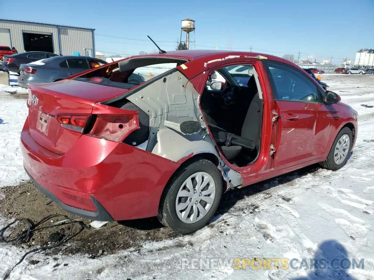 3 Photograph of a damaged car 3KPC24A69ME144371 HYUNDAI ACCENT 2021