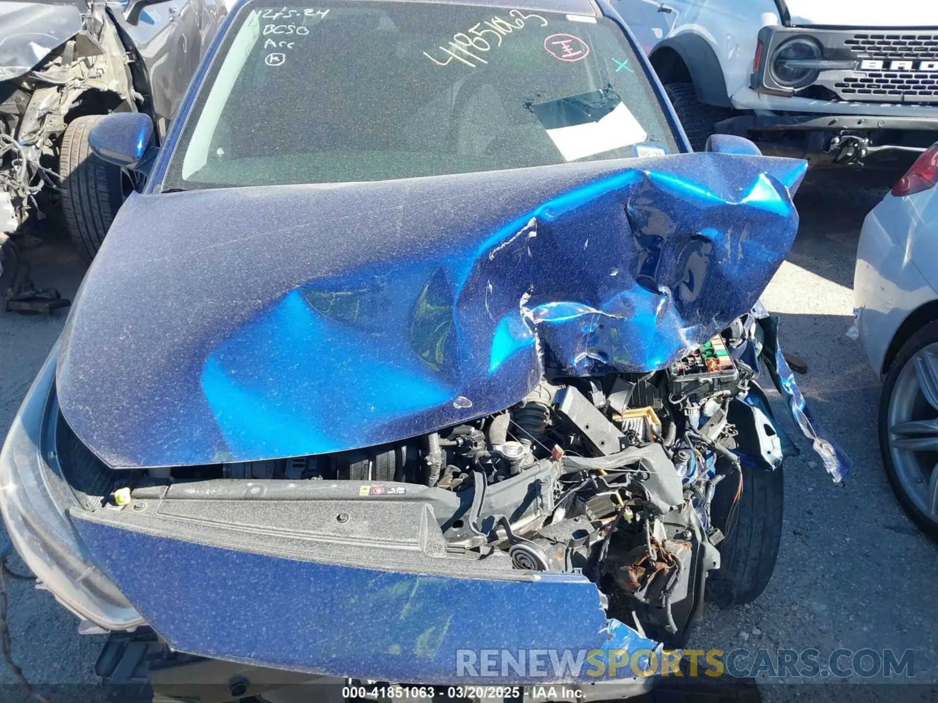 10 Photograph of a damaged car 3KPC24A69ME146153 HYUNDAI ACCENT 2021