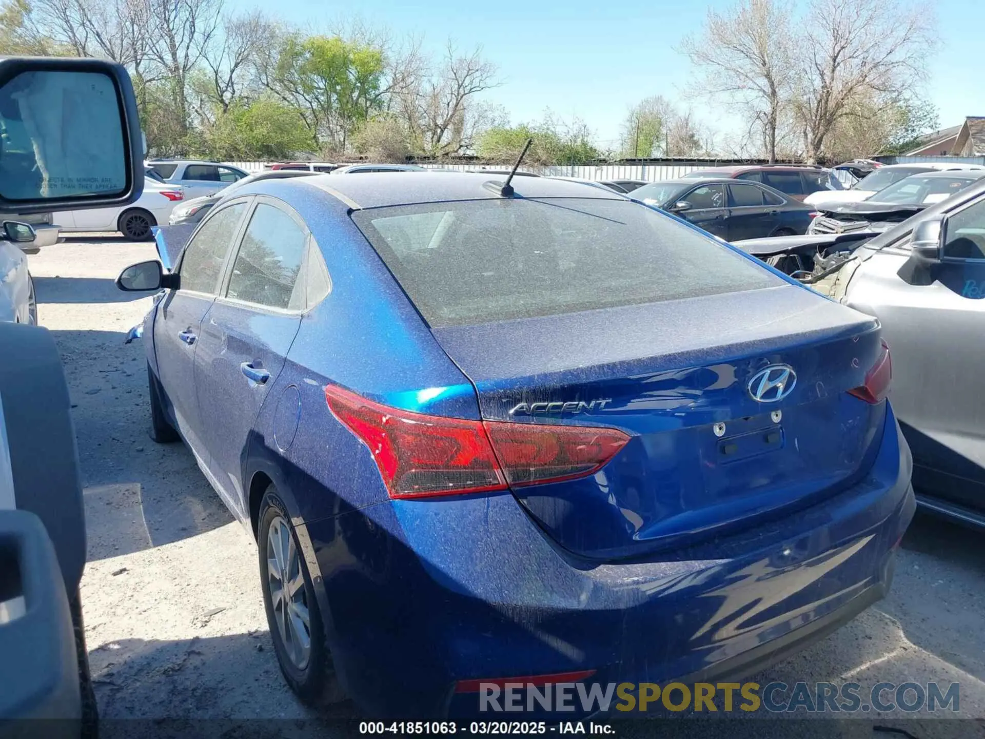 3 Photograph of a damaged car 3KPC24A69ME146153 HYUNDAI ACCENT 2021