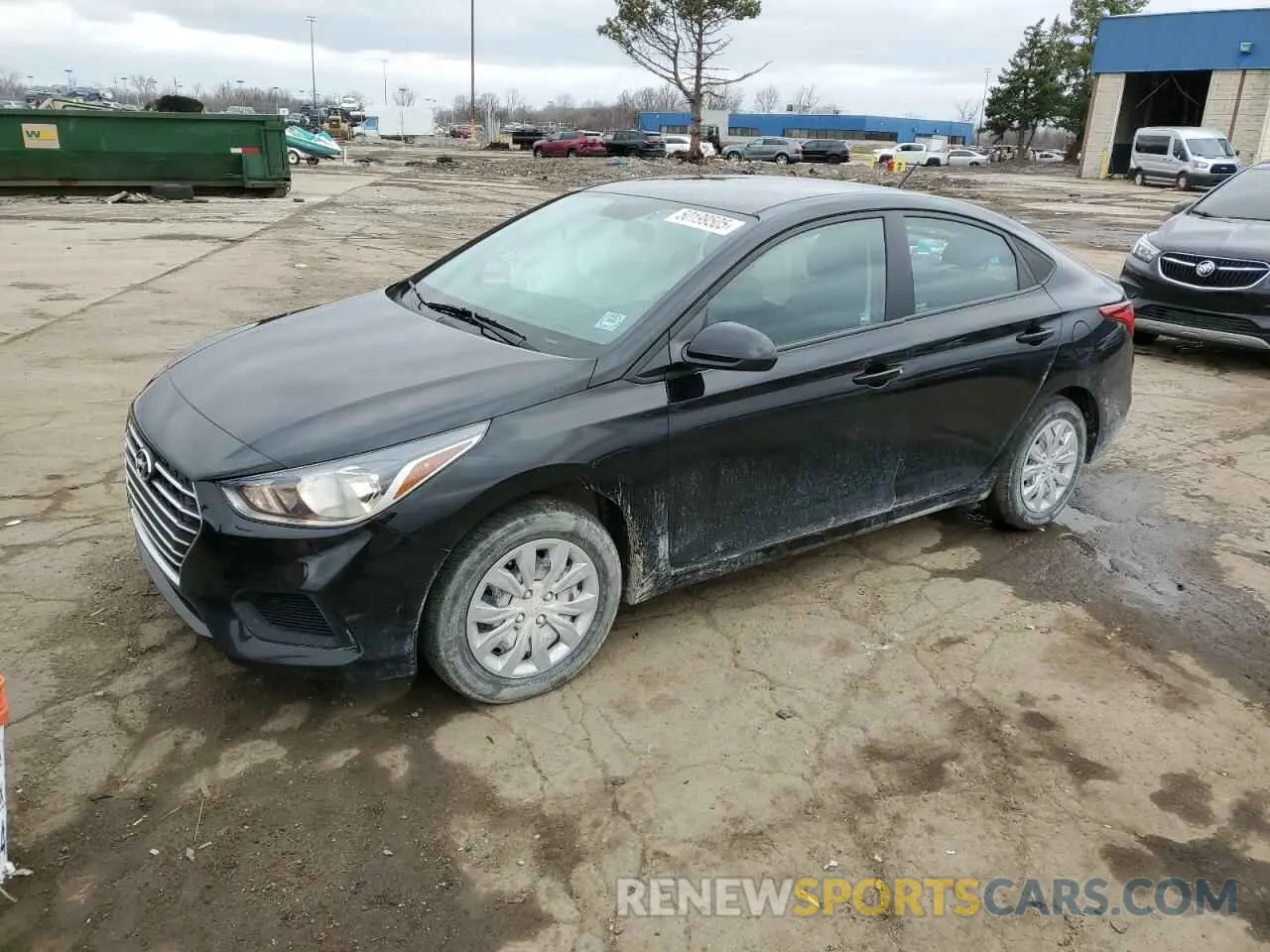 1 Photograph of a damaged car 3KPC24A6XME153001 HYUNDAI ACCENT 2021