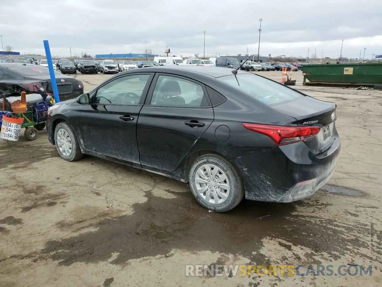 2 Photograph of a damaged car 3KPC24A6XME153001 HYUNDAI ACCENT 2021