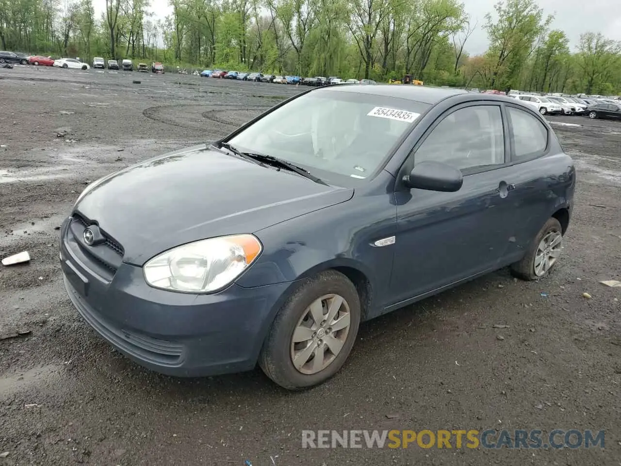 1 Photograph of a damaged car KMHCM3AC0BU192989 HYUNDAI ACCENT 2021