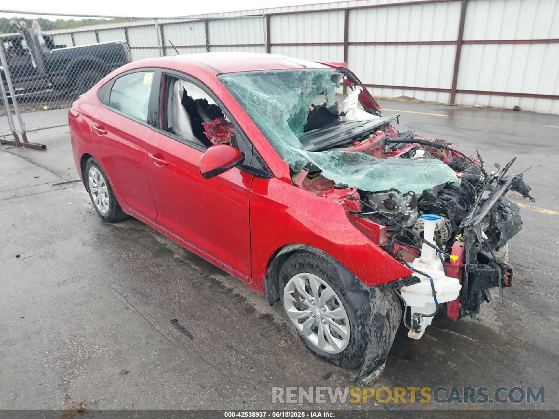 1 Photograph of a damaged car 3KPC24A60NE159276 HYUNDAI ACCENT 2022
