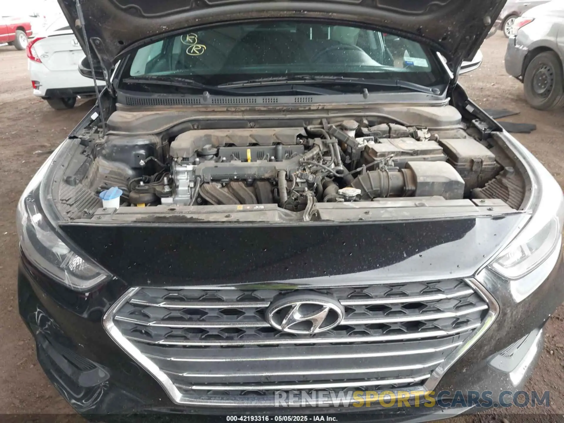 10 Фотография поврежденного автомобиля 3KPC24A60NE172870 HYUNDAI ACCENT 2022