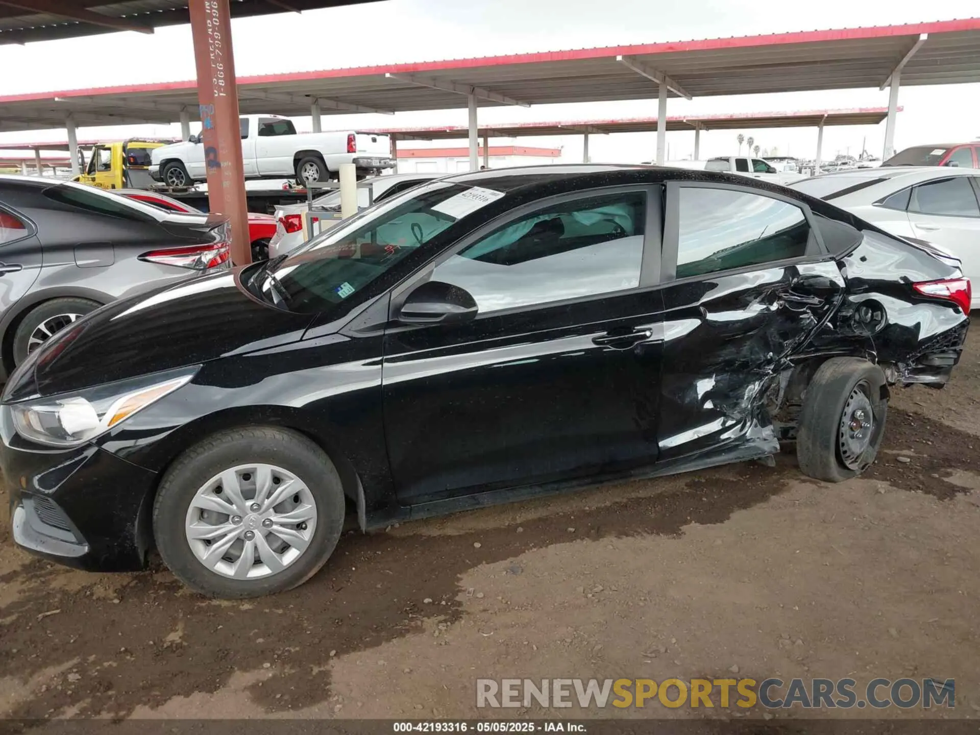 6 Фотография поврежденного автомобиля 3KPC24A60NE172870 HYUNDAI ACCENT 2022