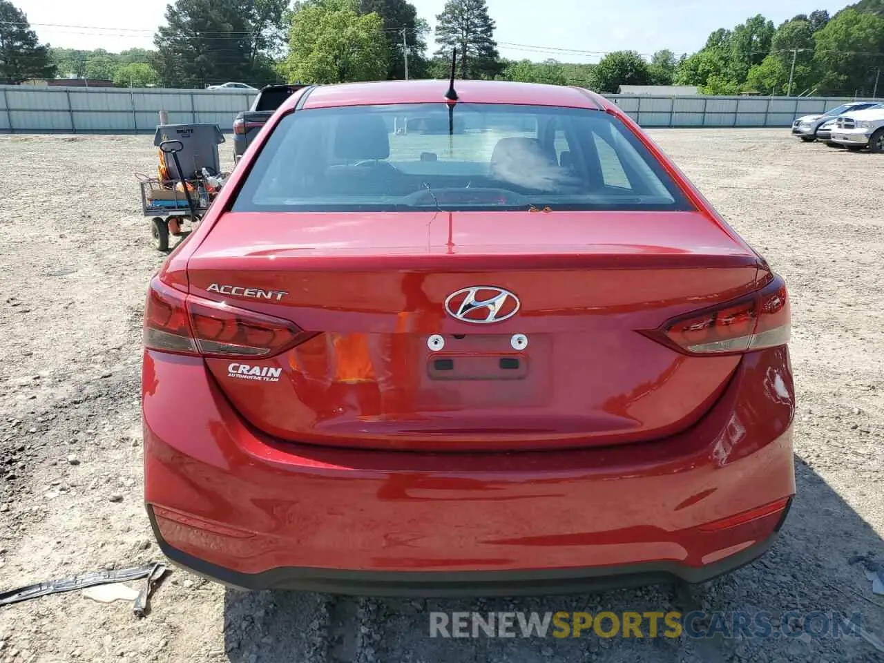 6 Photograph of a damaged car 3KPC24A61NE159271 HYUNDAI ACCENT 2022
