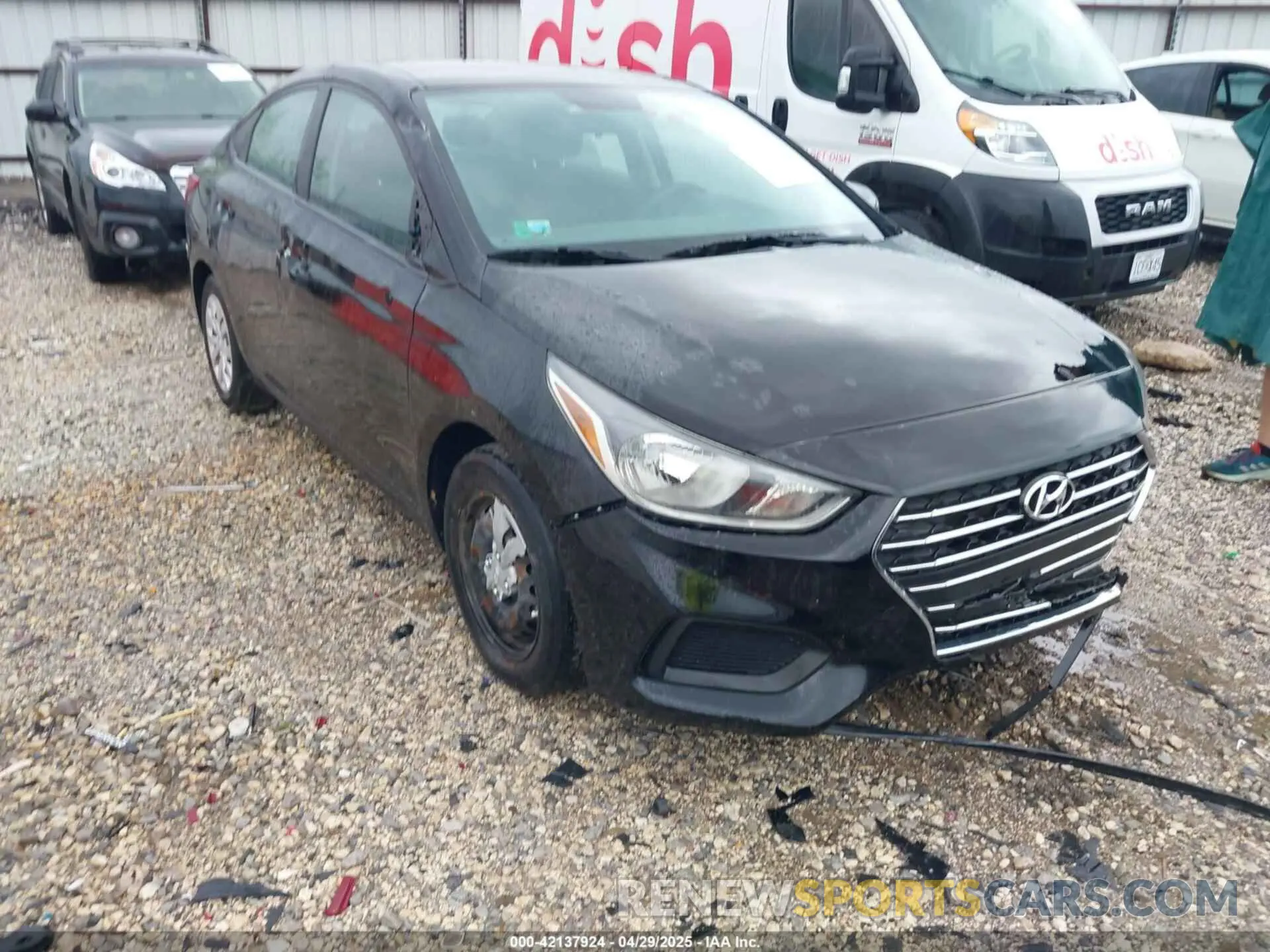 1 Photograph of a damaged car 3KPC24A61NE159979 HYUNDAI ACCENT 2022