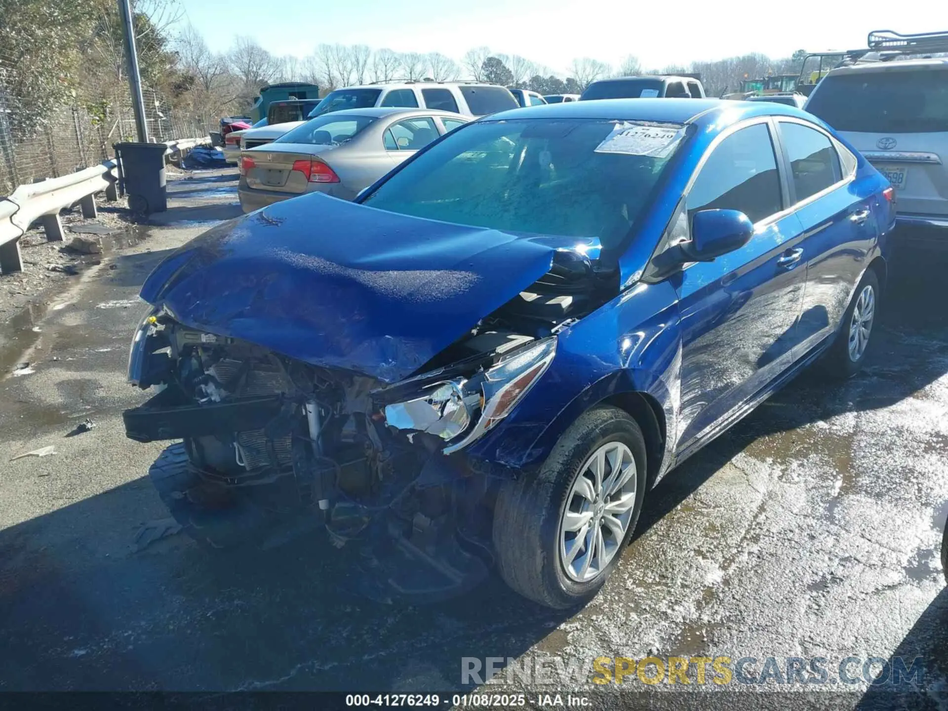 2 Photograph of a damaged car 3KPC24A61NE165247 HYUNDAI ACCENT 2022