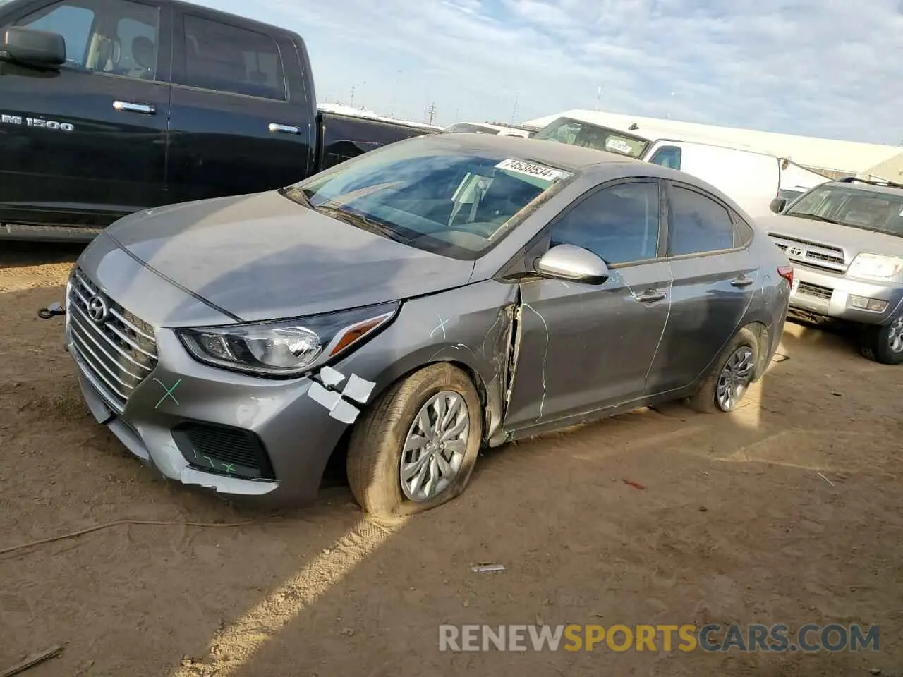 1 Фотография поврежденного автомобиля 3KPC24A61NE179326 HYUNDAI ACCENT 2022