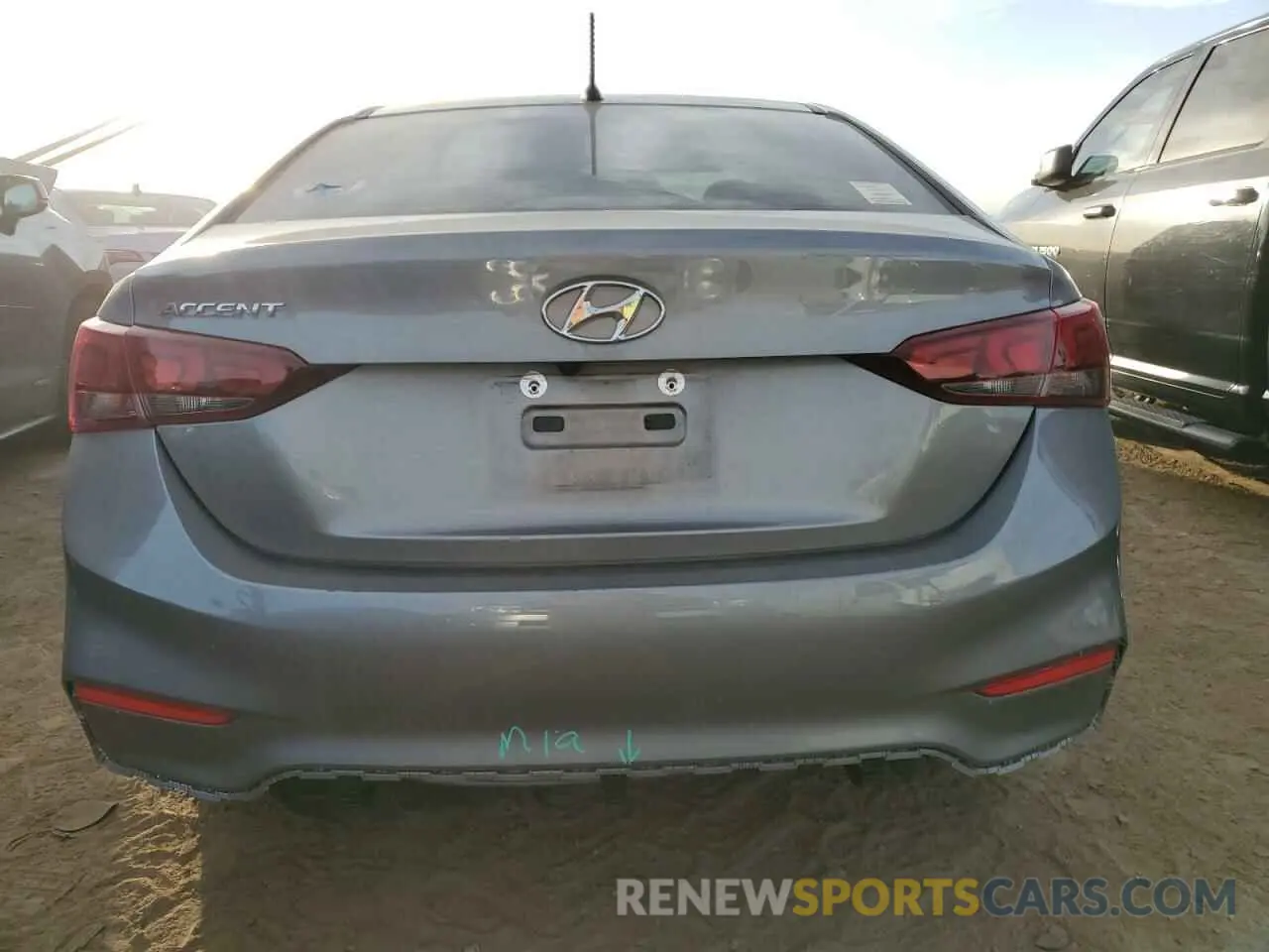 6 Фотография поврежденного автомобиля 3KPC24A61NE179326 HYUNDAI ACCENT 2022