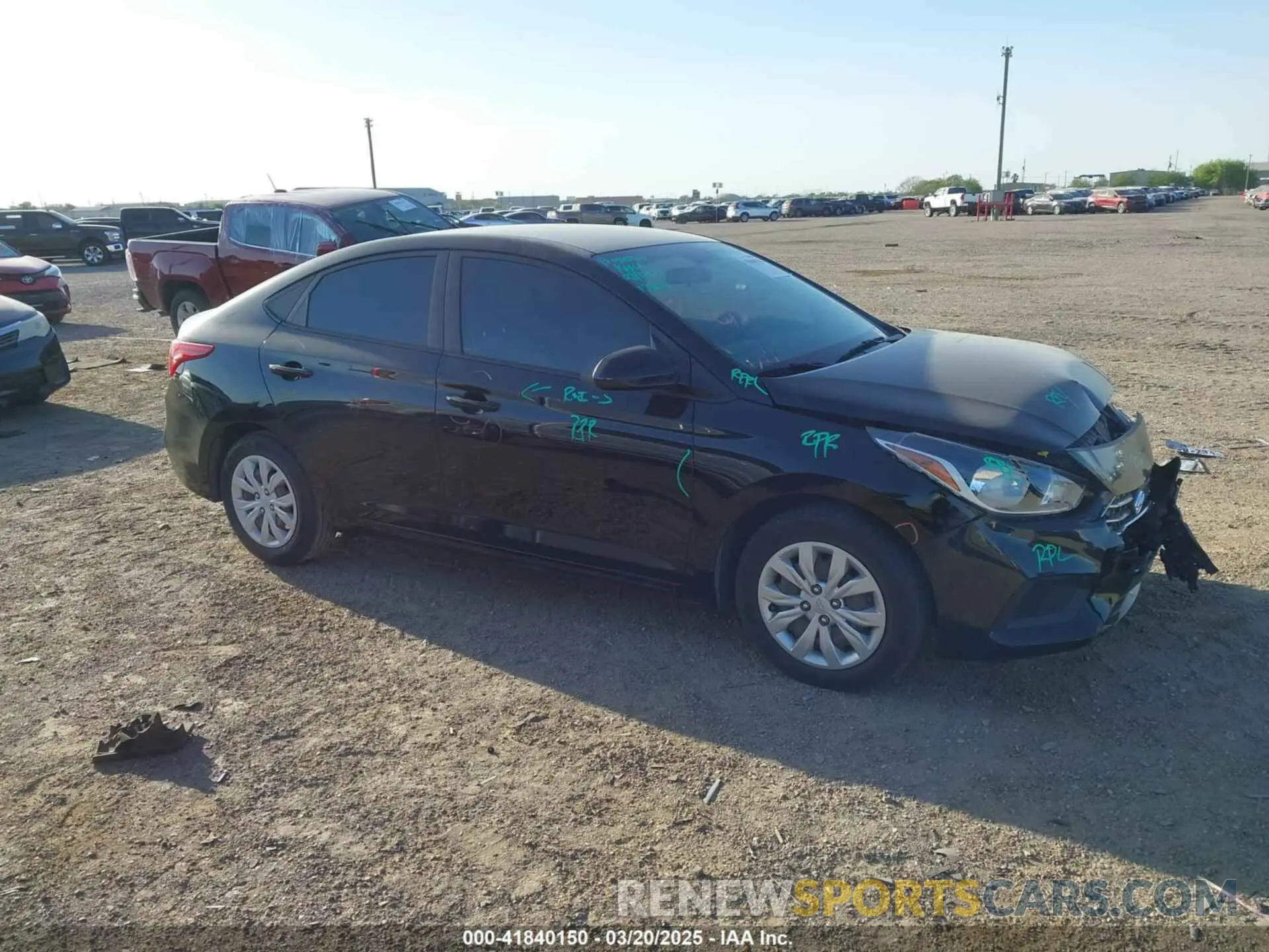 1 Фотография поврежденного автомобиля 3KPC24A62NE158081 HYUNDAI ACCENT 2022