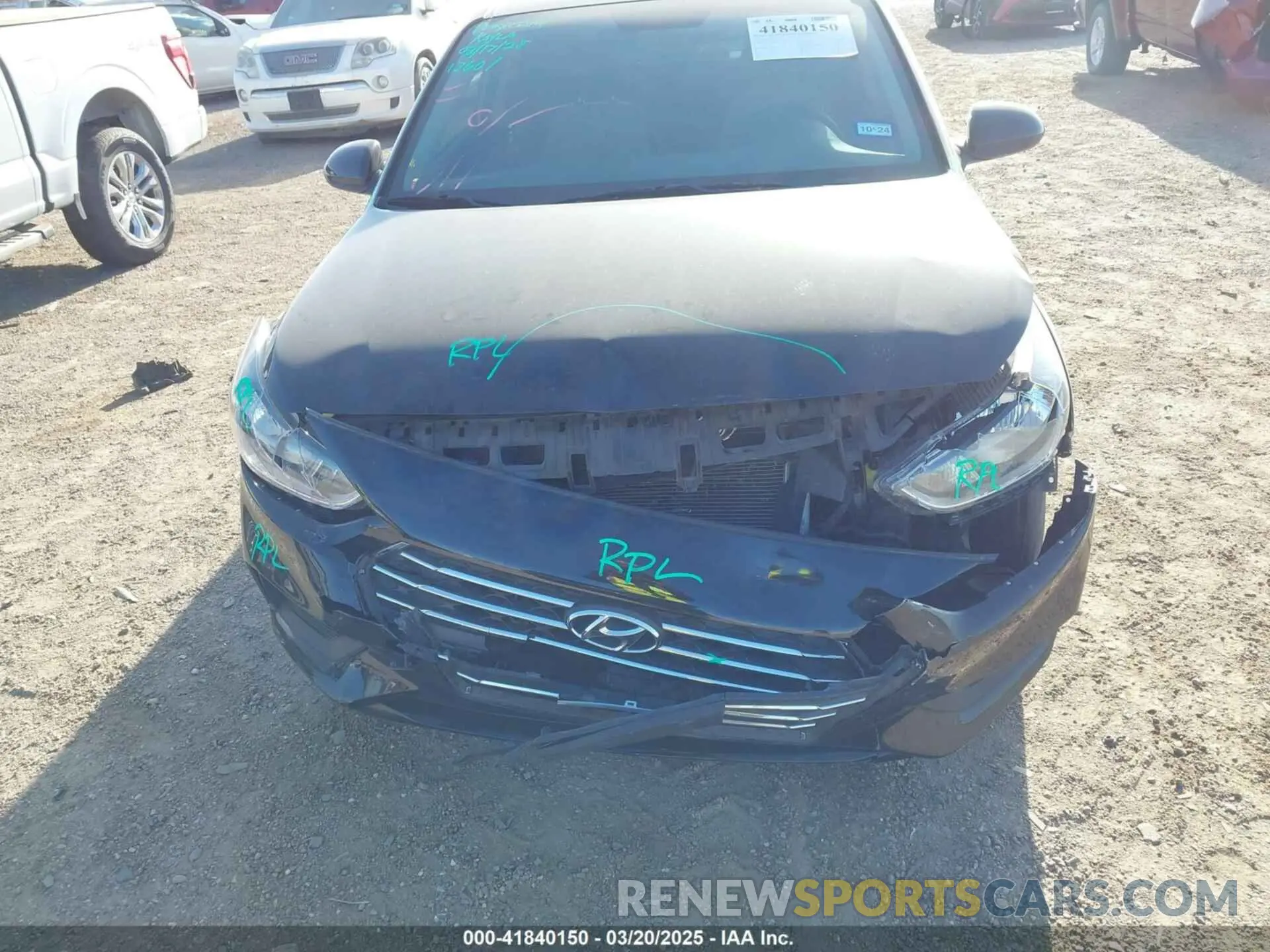 6 Фотография поврежденного автомобиля 3KPC24A62NE158081 HYUNDAI ACCENT 2022