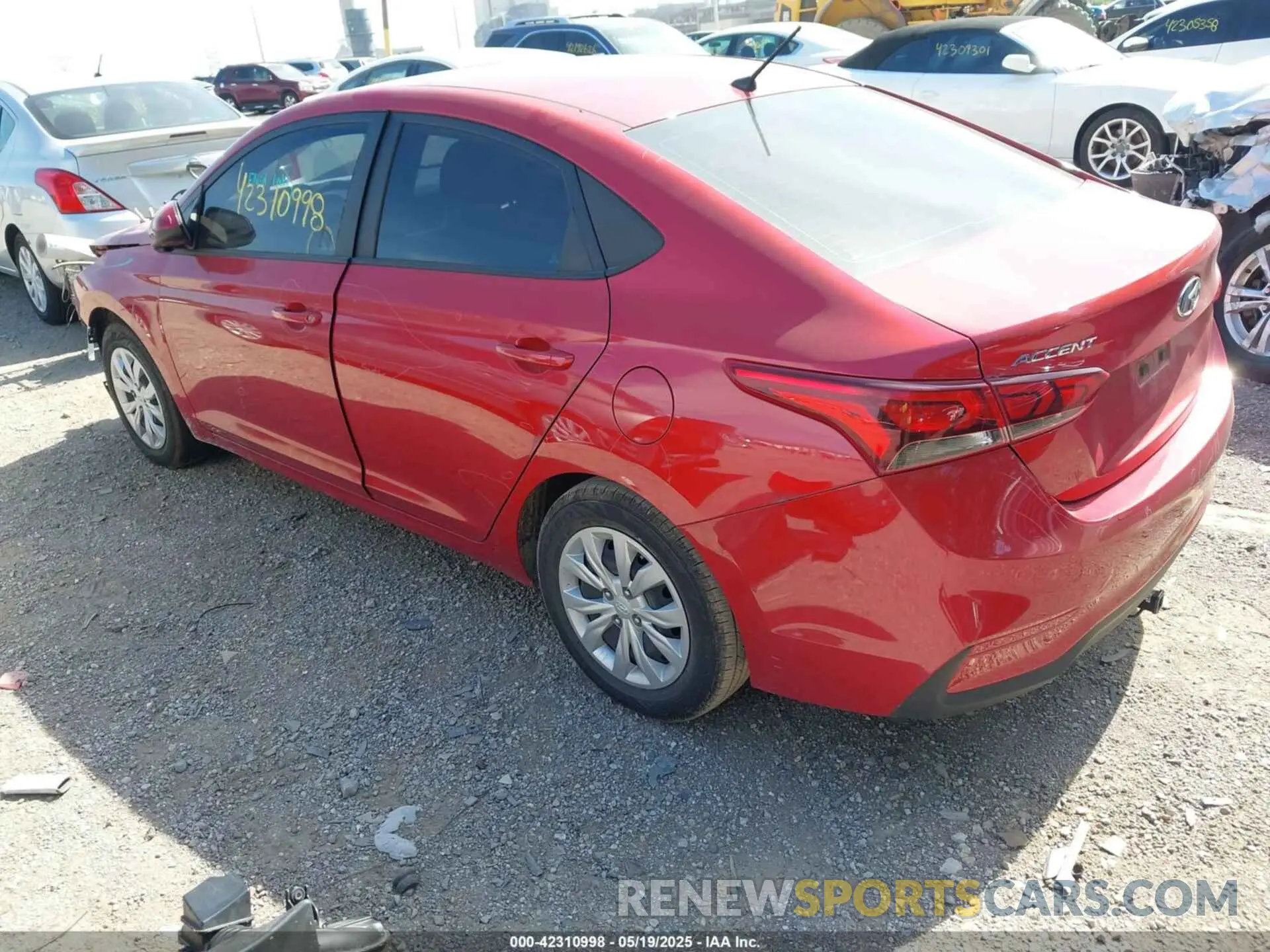 3 Photograph of a damaged car 3KPC24A62NE160929 HYUNDAI ACCENT 2022
