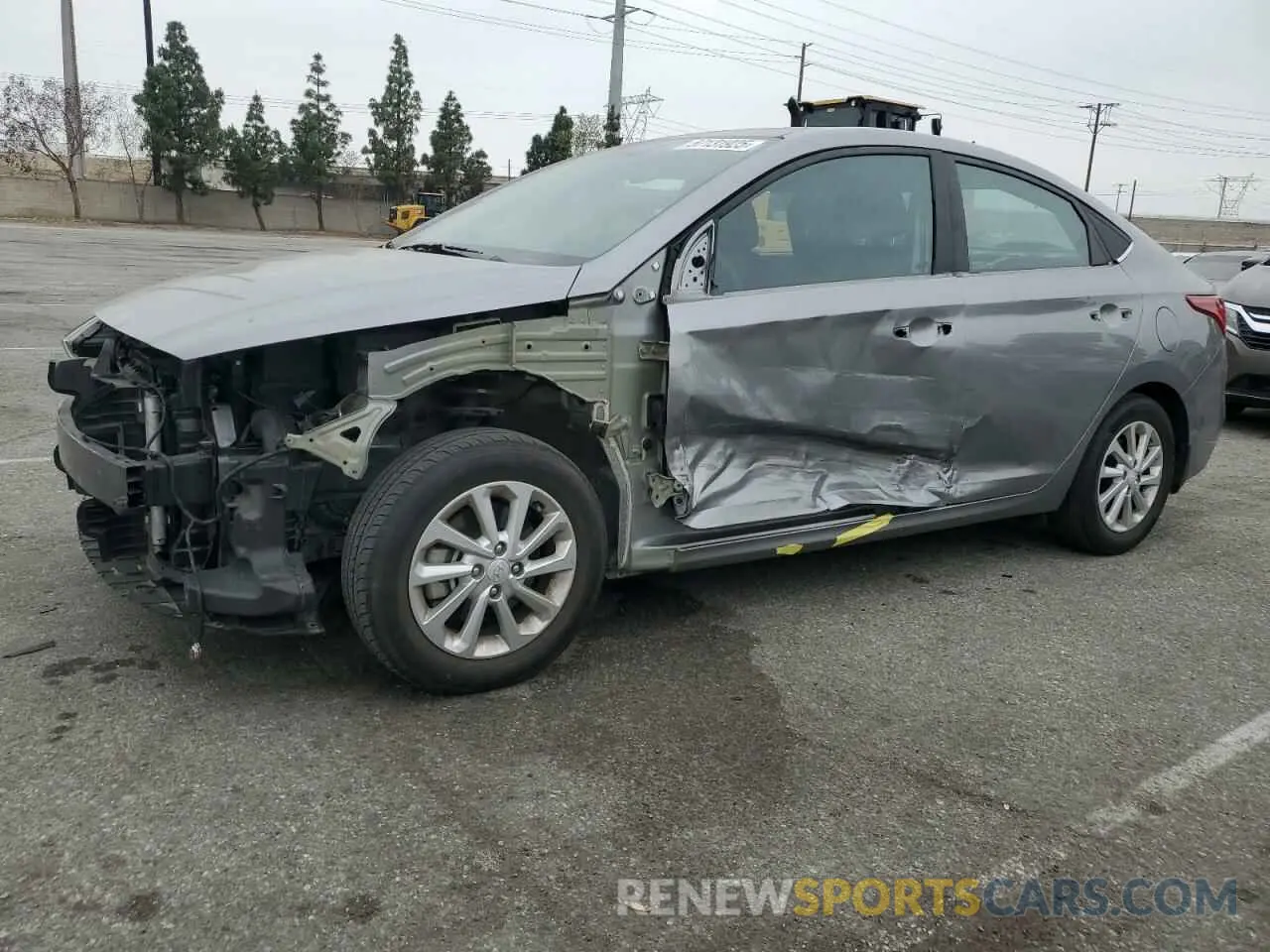 1 Photograph of a damaged car 3KPC24A62NE166262 HYUNDAI ACCENT 2022