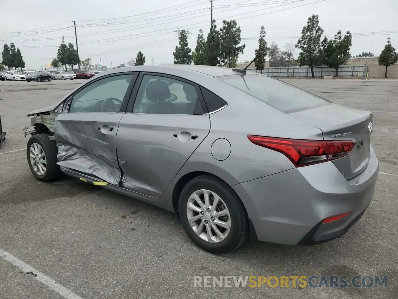 2 Photograph of a damaged car 3KPC24A62NE166262 HYUNDAI ACCENT 2022
