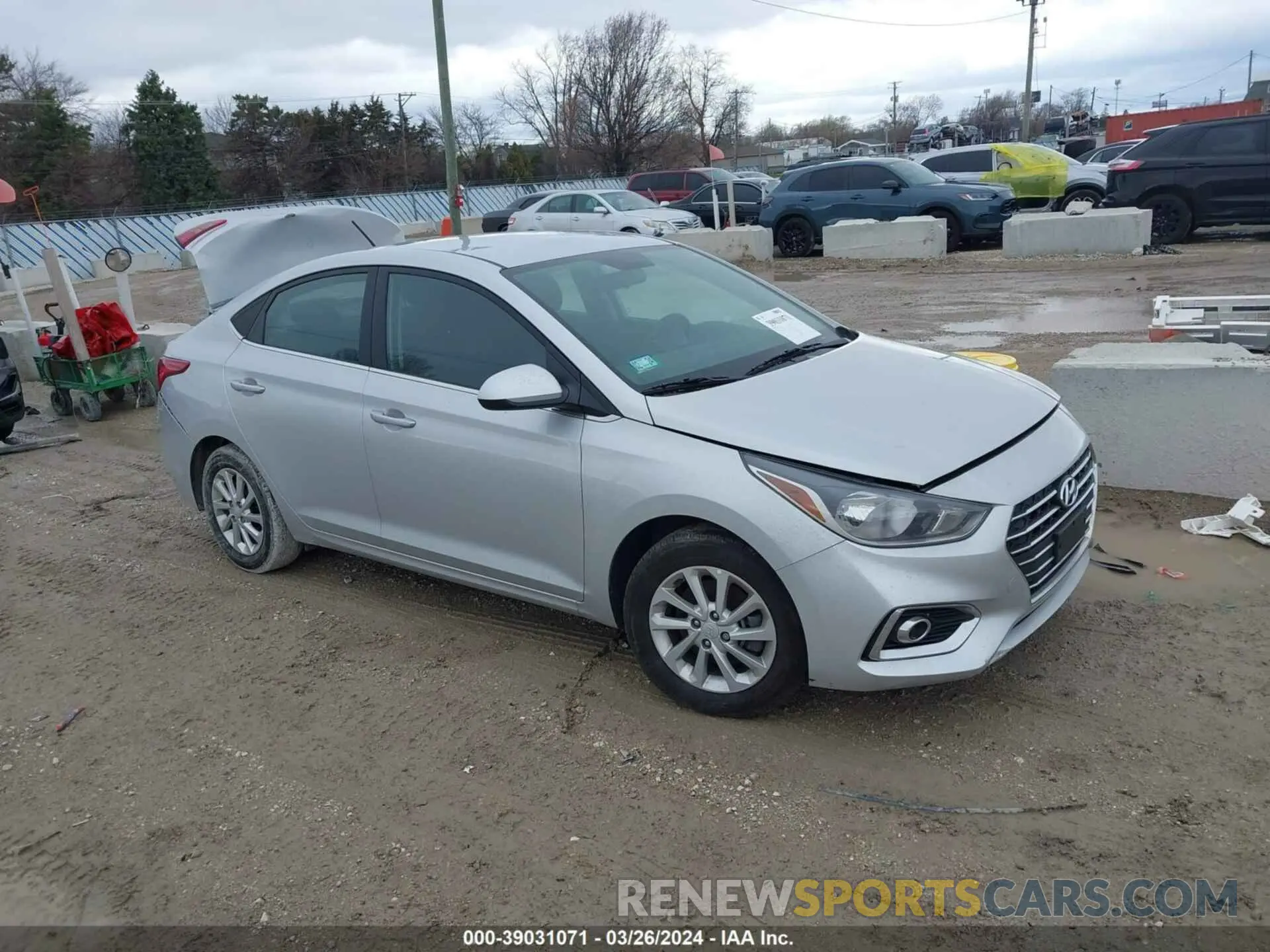 1 Photograph of a damaged car 3KPC24A62NE173633 HYUNDAI ACCENT 2022