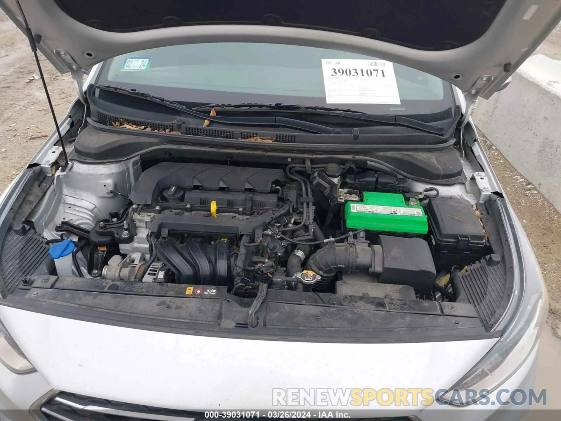 10 Photograph of a damaged car 3KPC24A62NE173633 HYUNDAI ACCENT 2022