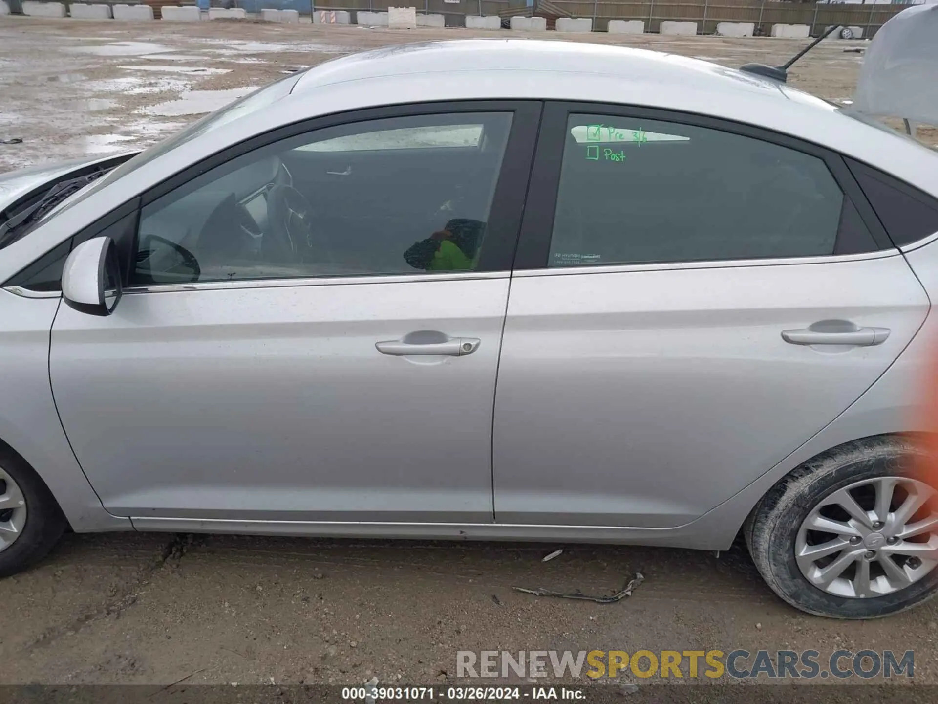 14 Photograph of a damaged car 3KPC24A62NE173633 HYUNDAI ACCENT 2022