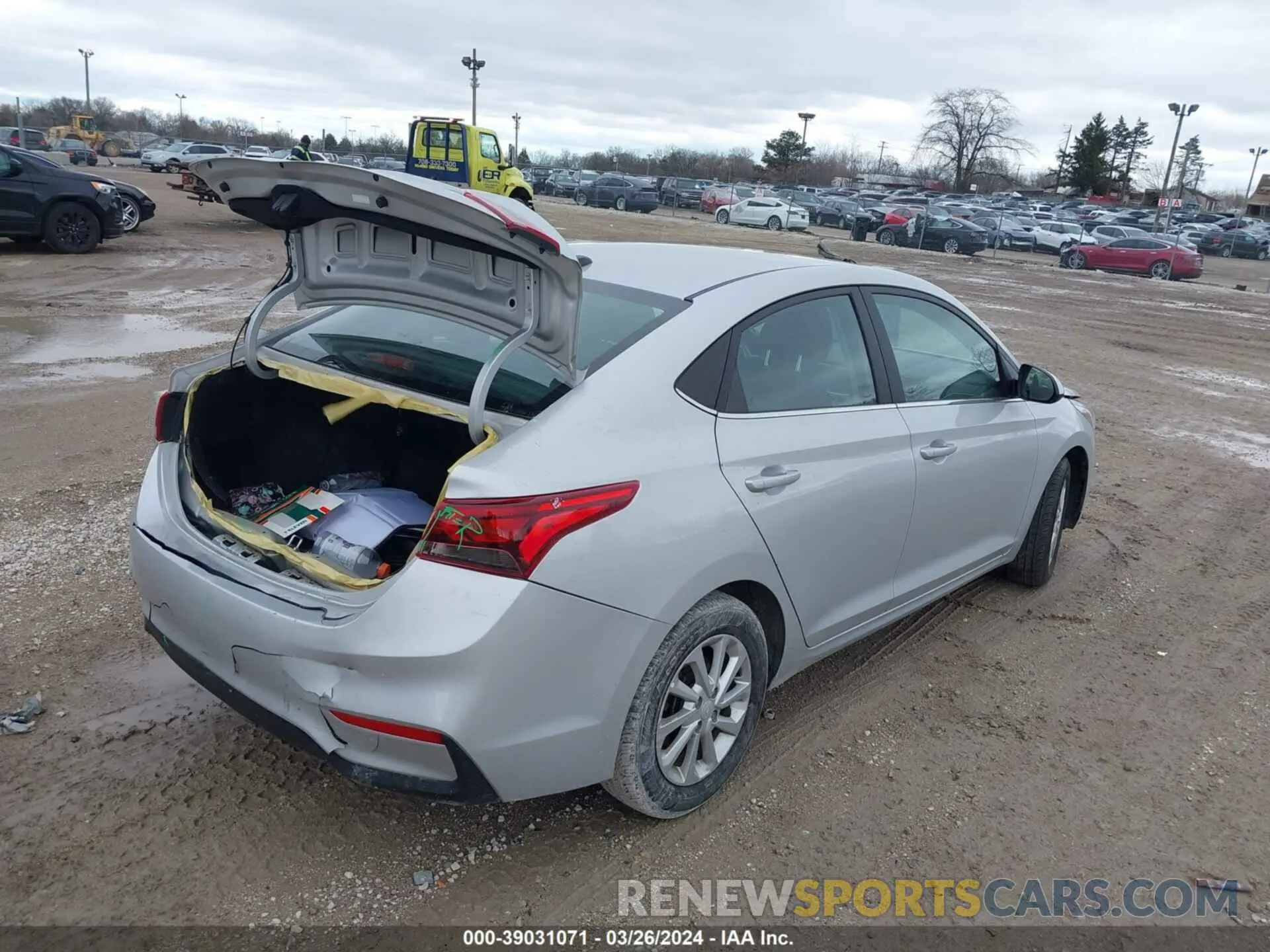 4 Photograph of a damaged car 3KPC24A62NE173633 HYUNDAI ACCENT 2022