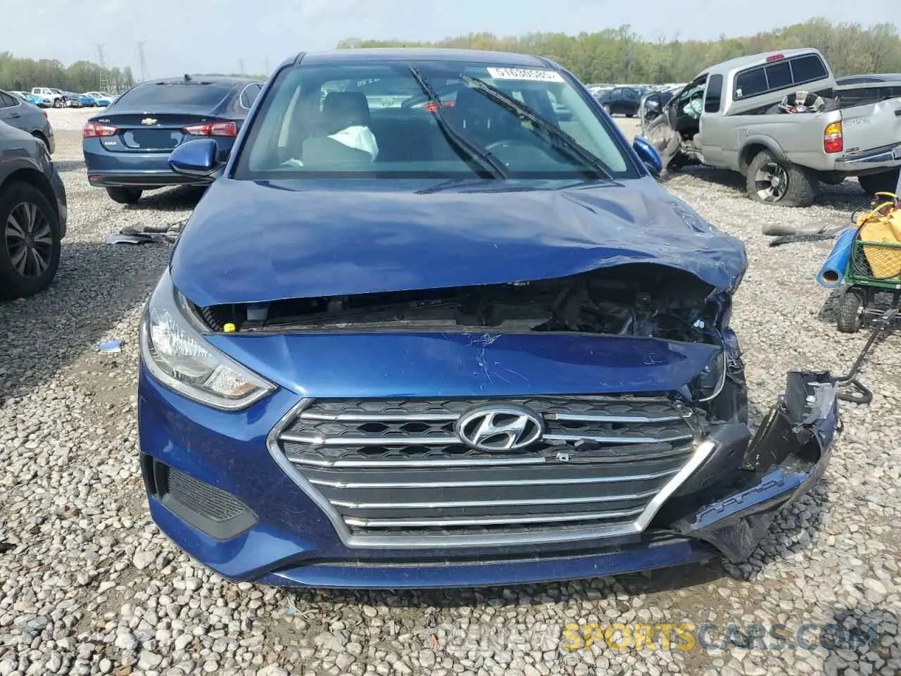 5 Photograph of a damaged car 3KPC24A62NE178962 HYUNDAI ACCENT 2022