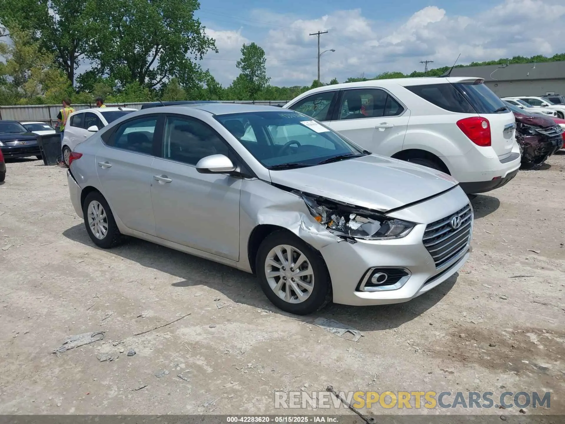 1 Photograph of a damaged car 3KPC24A62NE189802 HYUNDAI ACCENT 2022